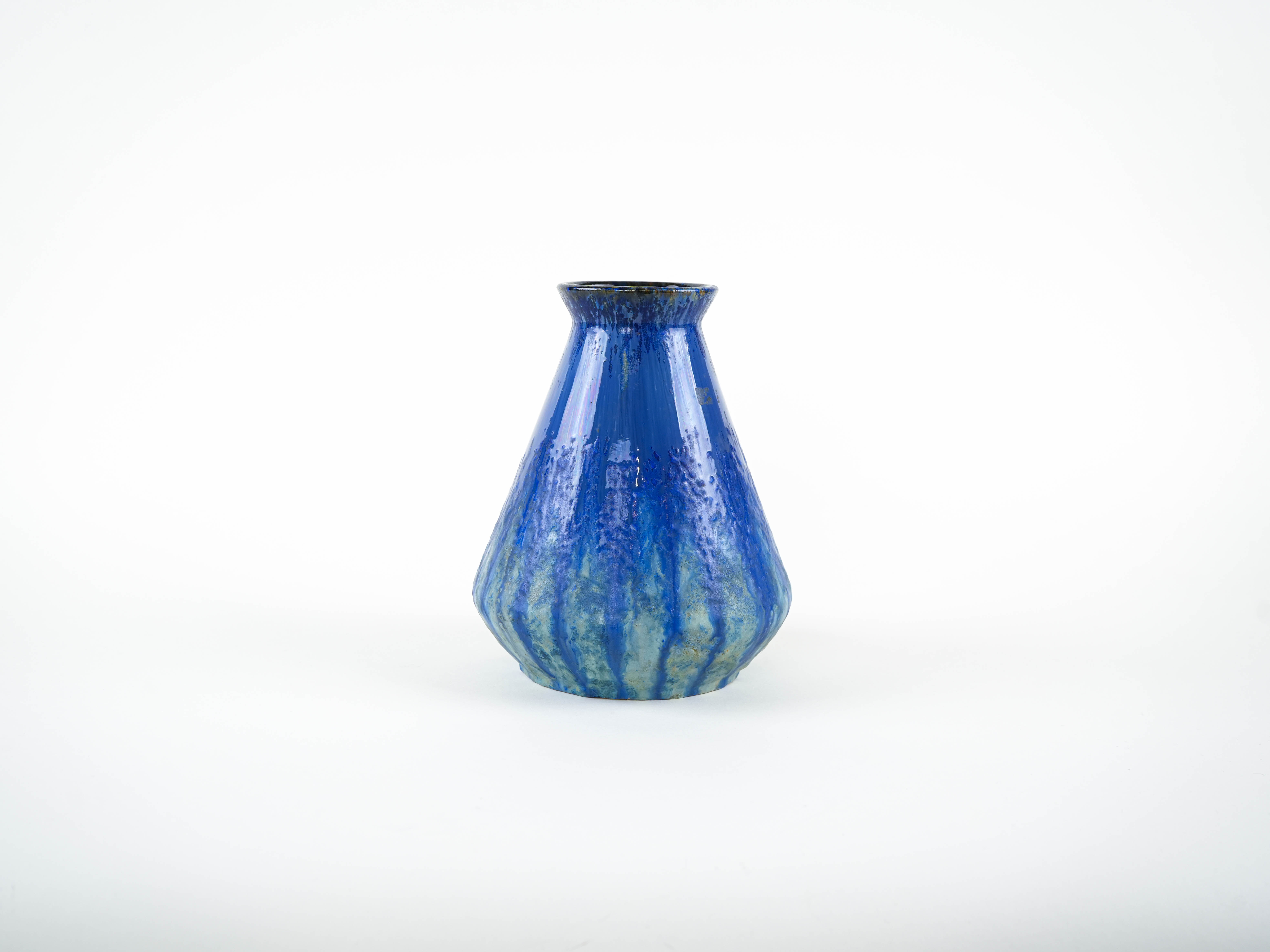 Ceramic Vase Blue 1960s