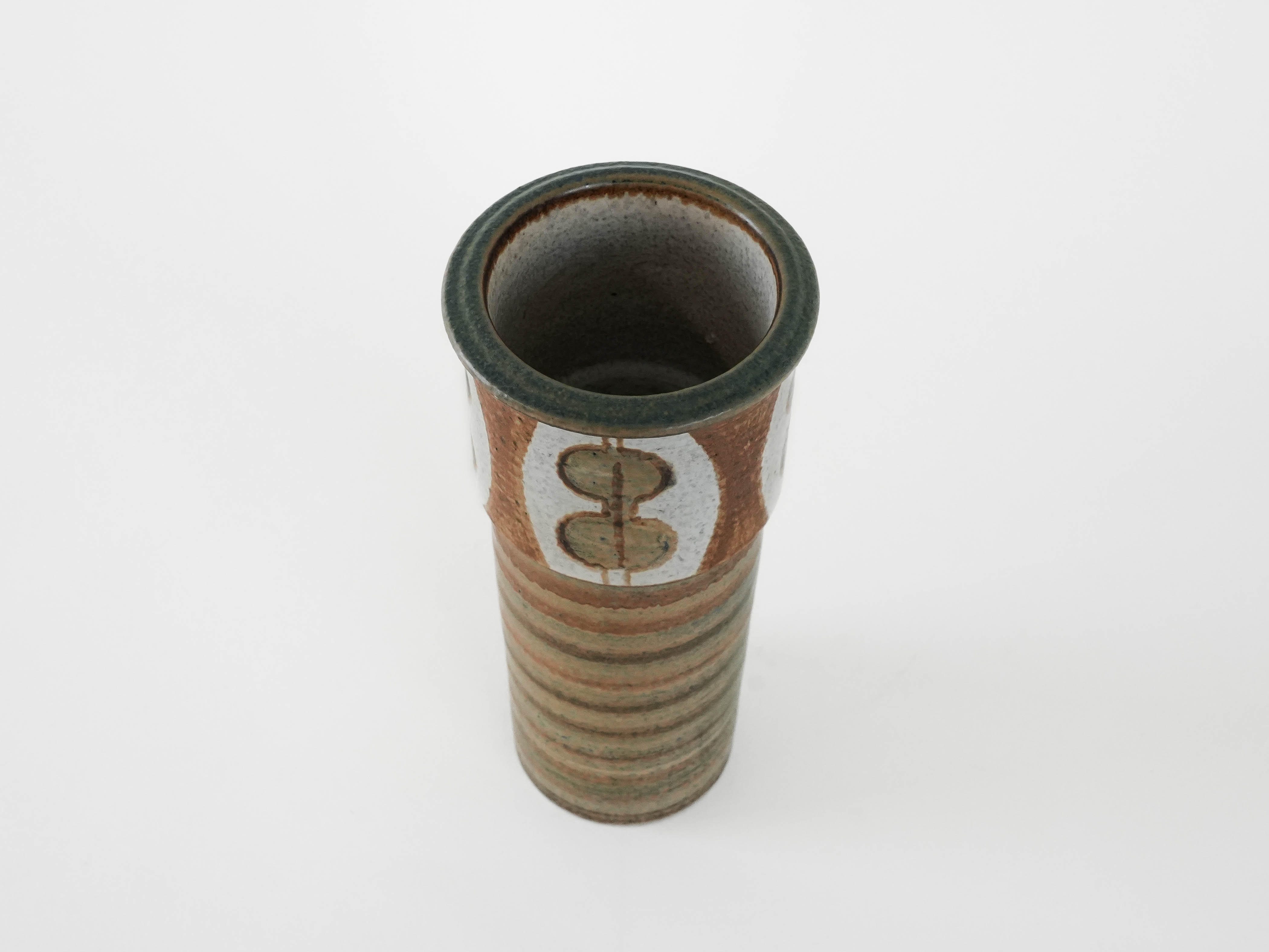 Vase Keramik Braun 