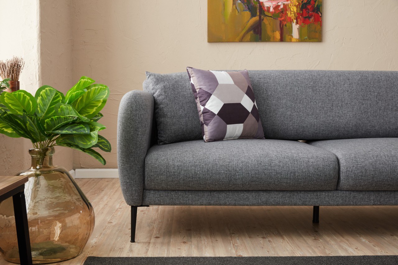 Venedik Sofa 3-Sitzer Grau