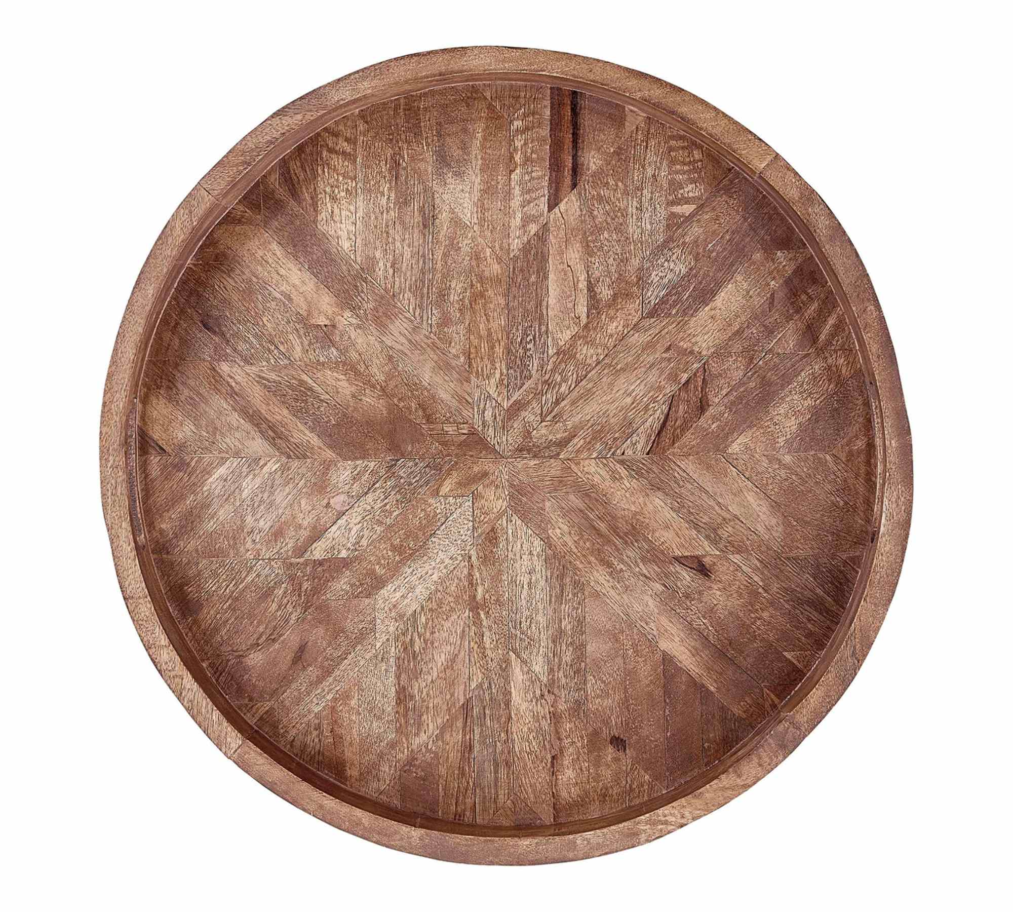 Tablett Mangoholz Braun 50 cm