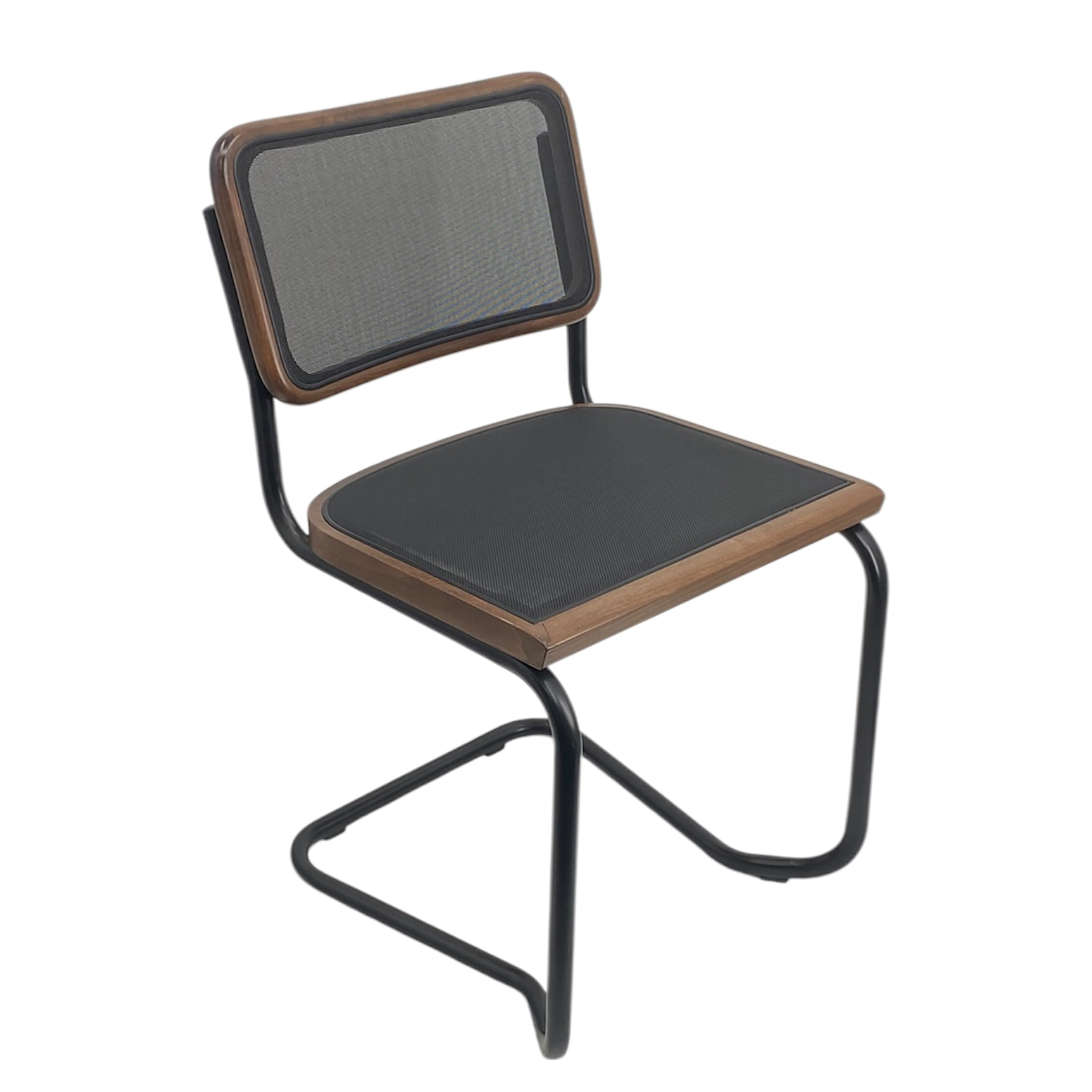 HOLM Cantilever Chair Set of 2 Beech Dark Brown Black