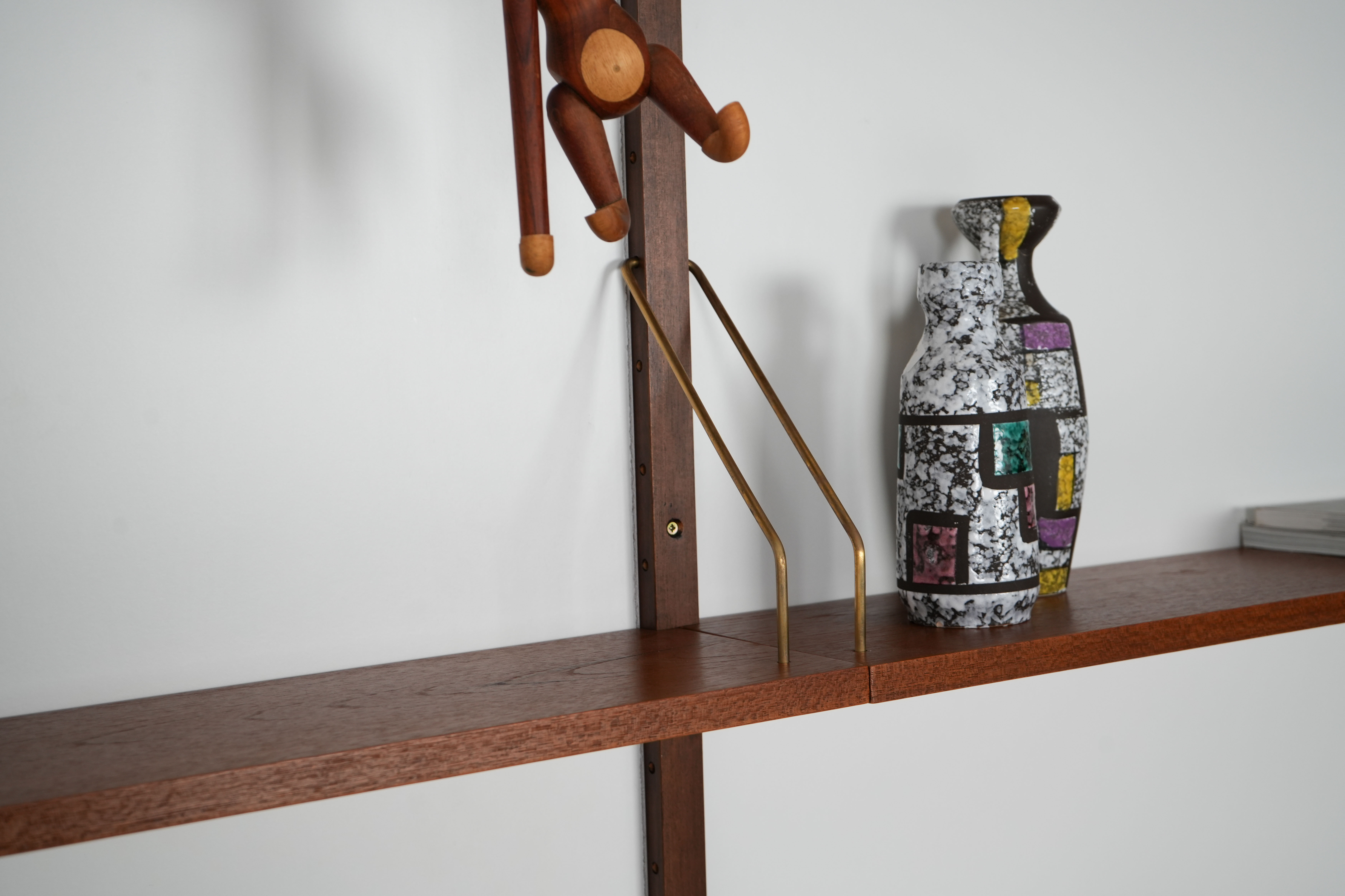 PS System Wall shelf Teak wood