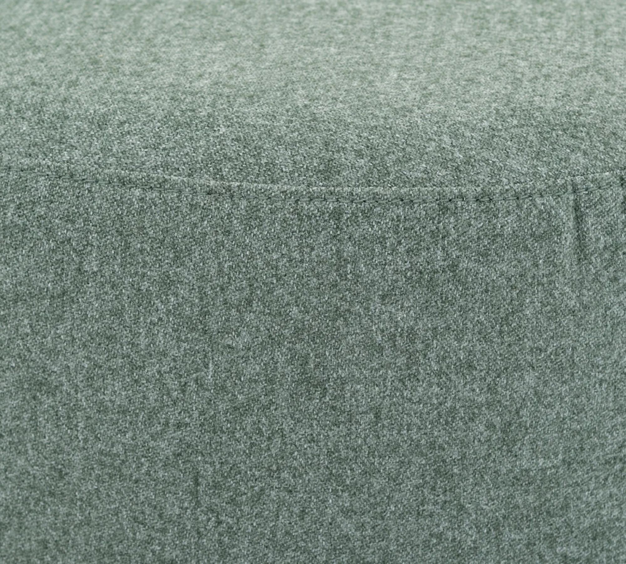 Pouf No. 8 Straight Fabio Grey Green