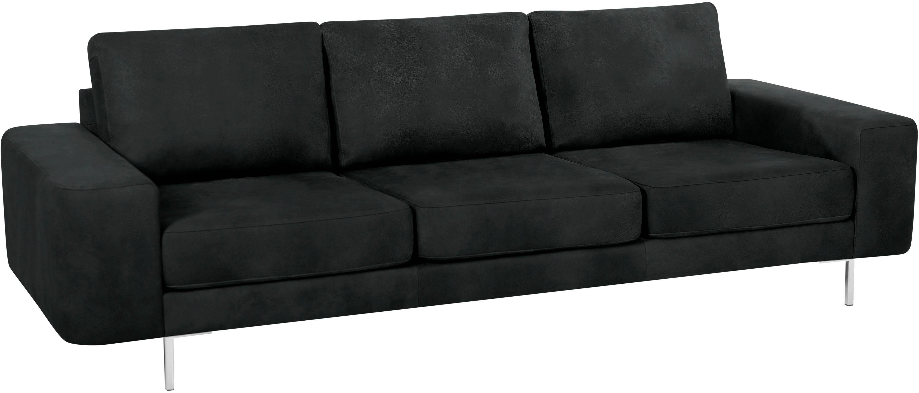 Lexgaard Sofa 3-Sitzer Rustico-Leder Metall Dunkelbraun