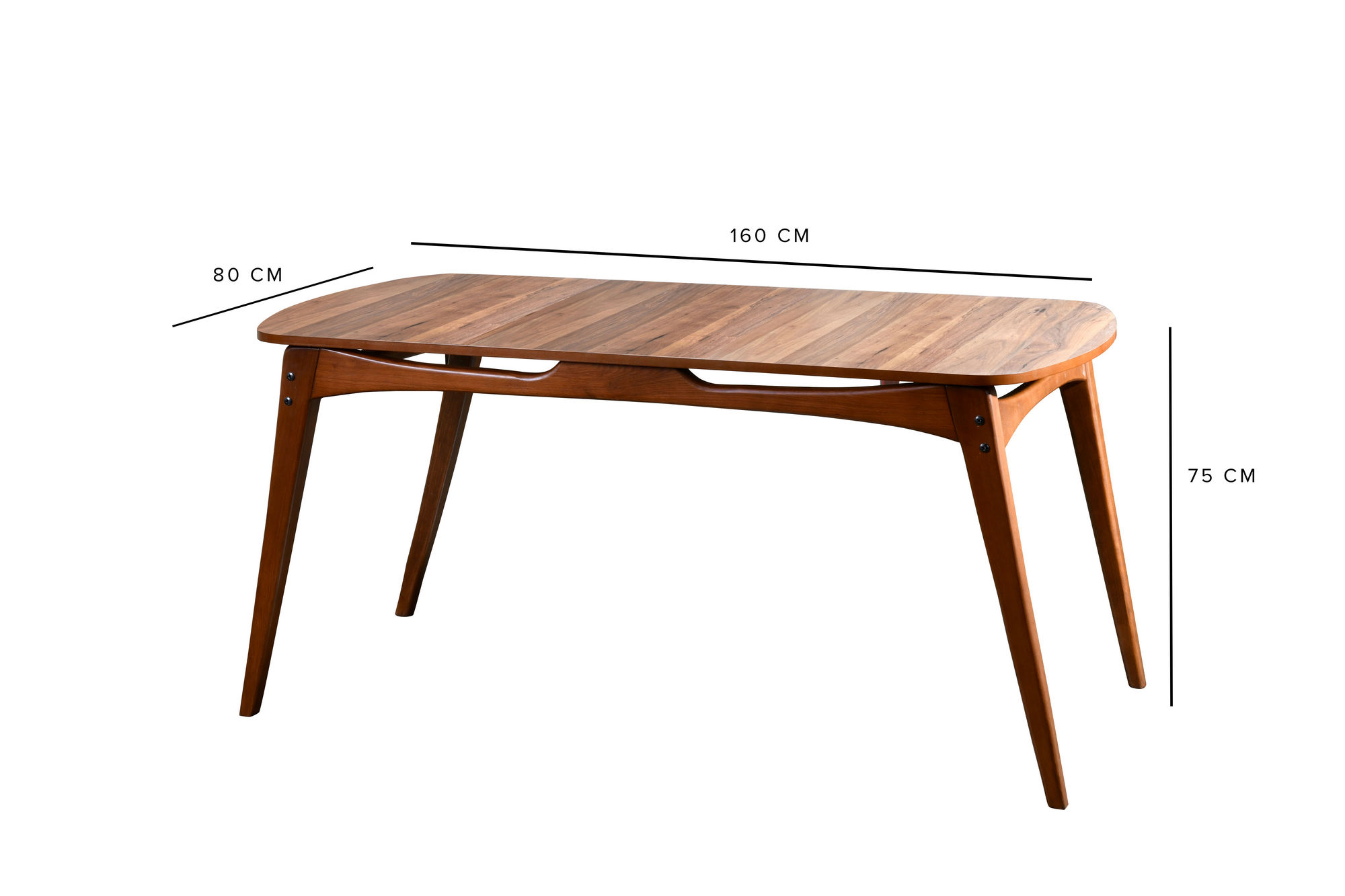 Touch Dining Table Walnut Brown