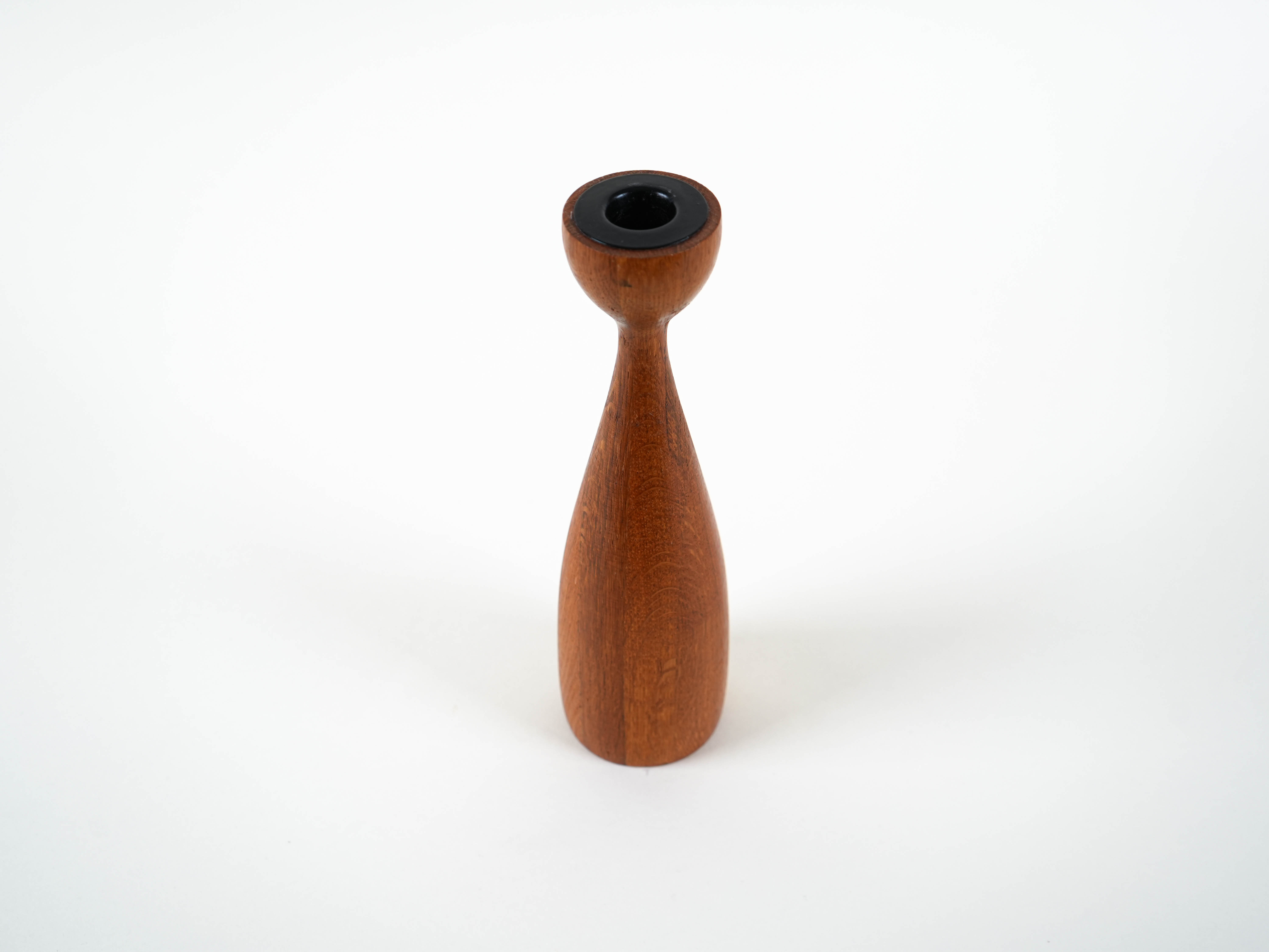 Tealight holder teak wood 1970s
