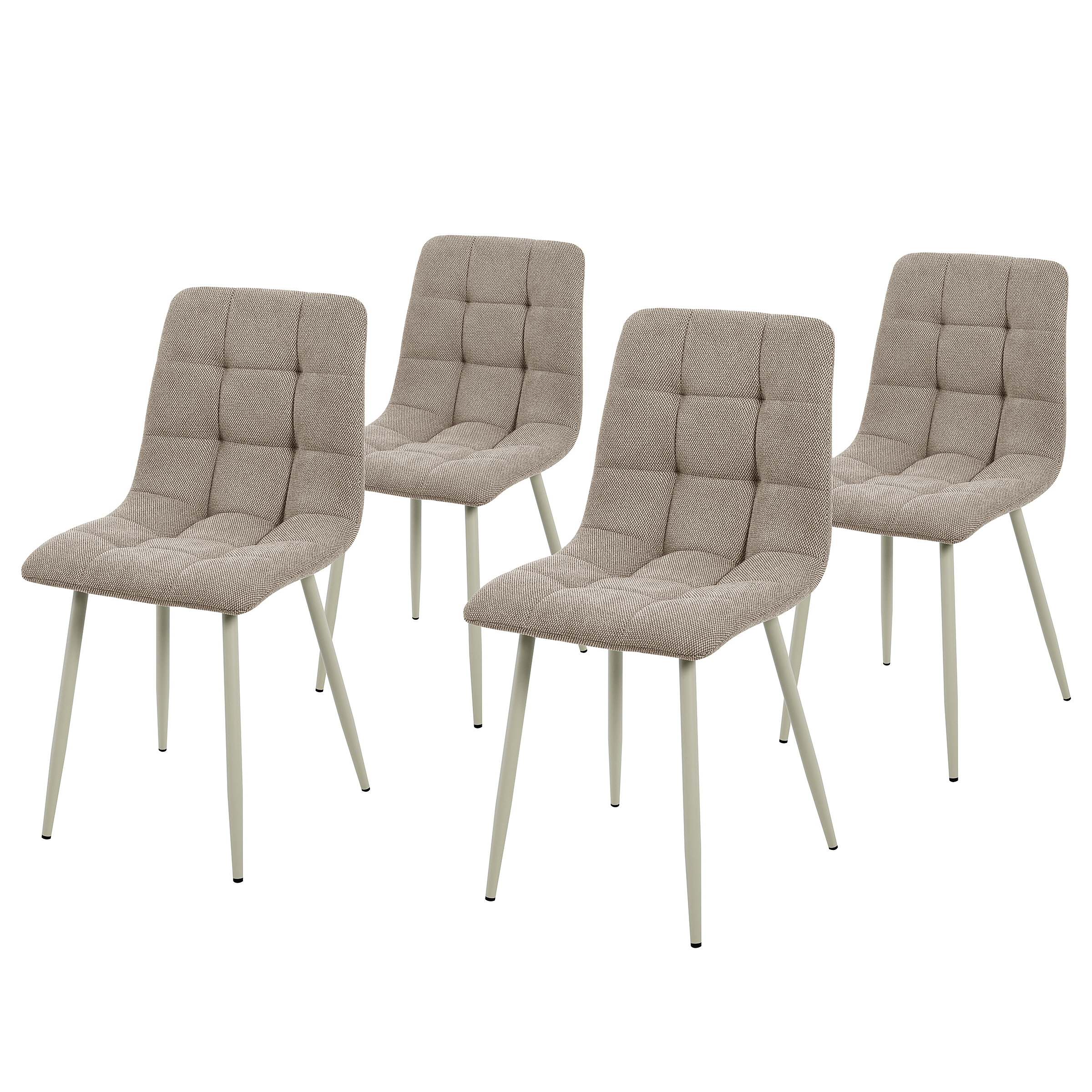Gugu Polsterstuhl 4er-Set Beige