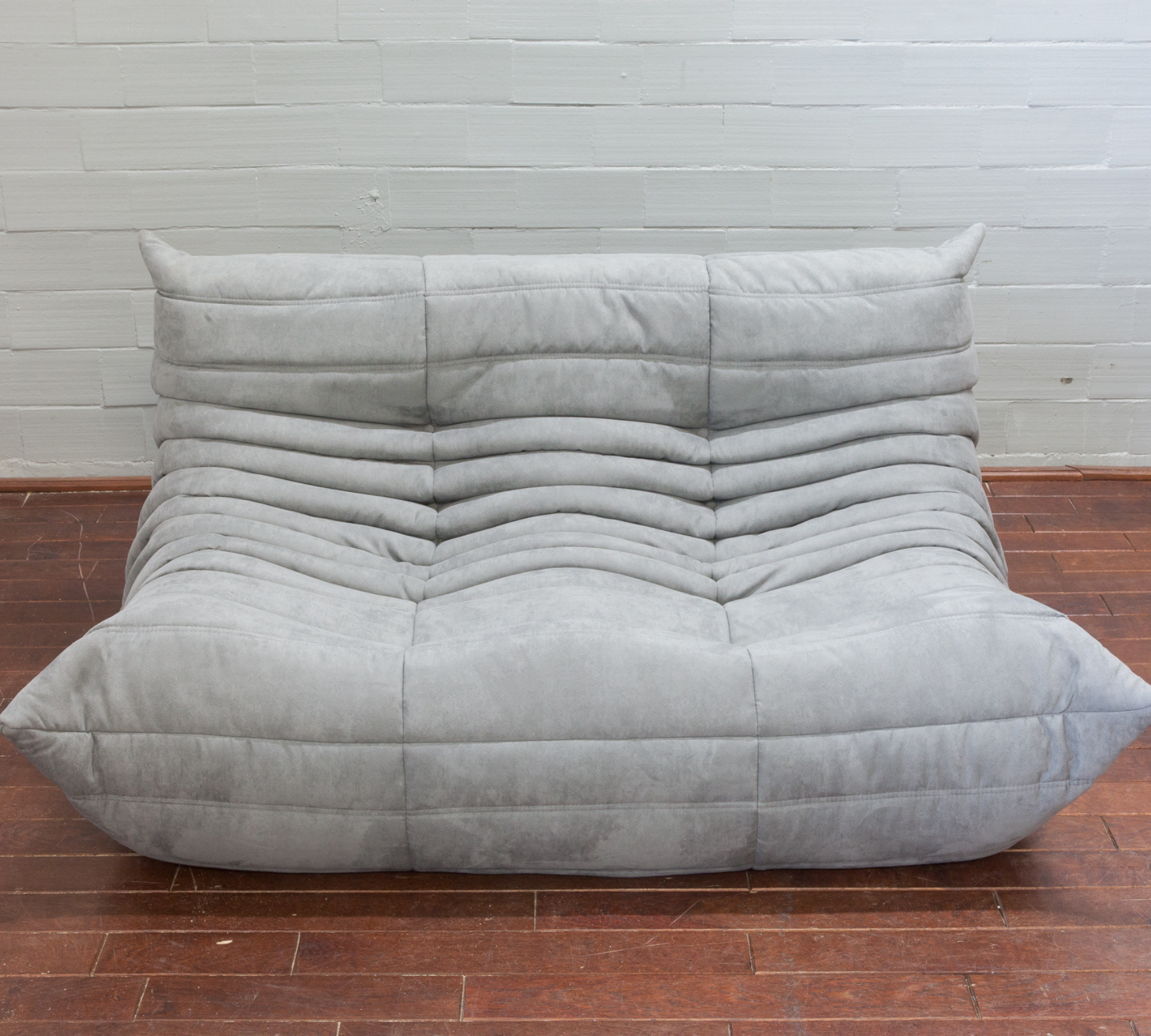 Togo Divano 2 posti Tessuto Grigio chiaro