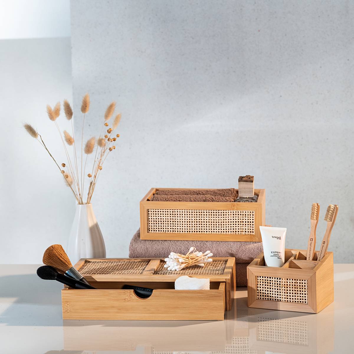 Badbox Allegre II Bambus Rattan Natur
