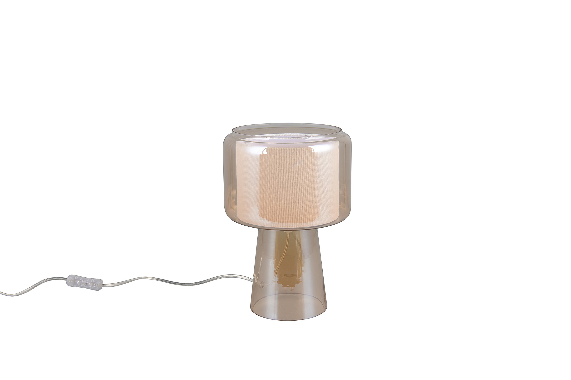 1-Flammig Rocka Tischleuchte Farbglas Orange