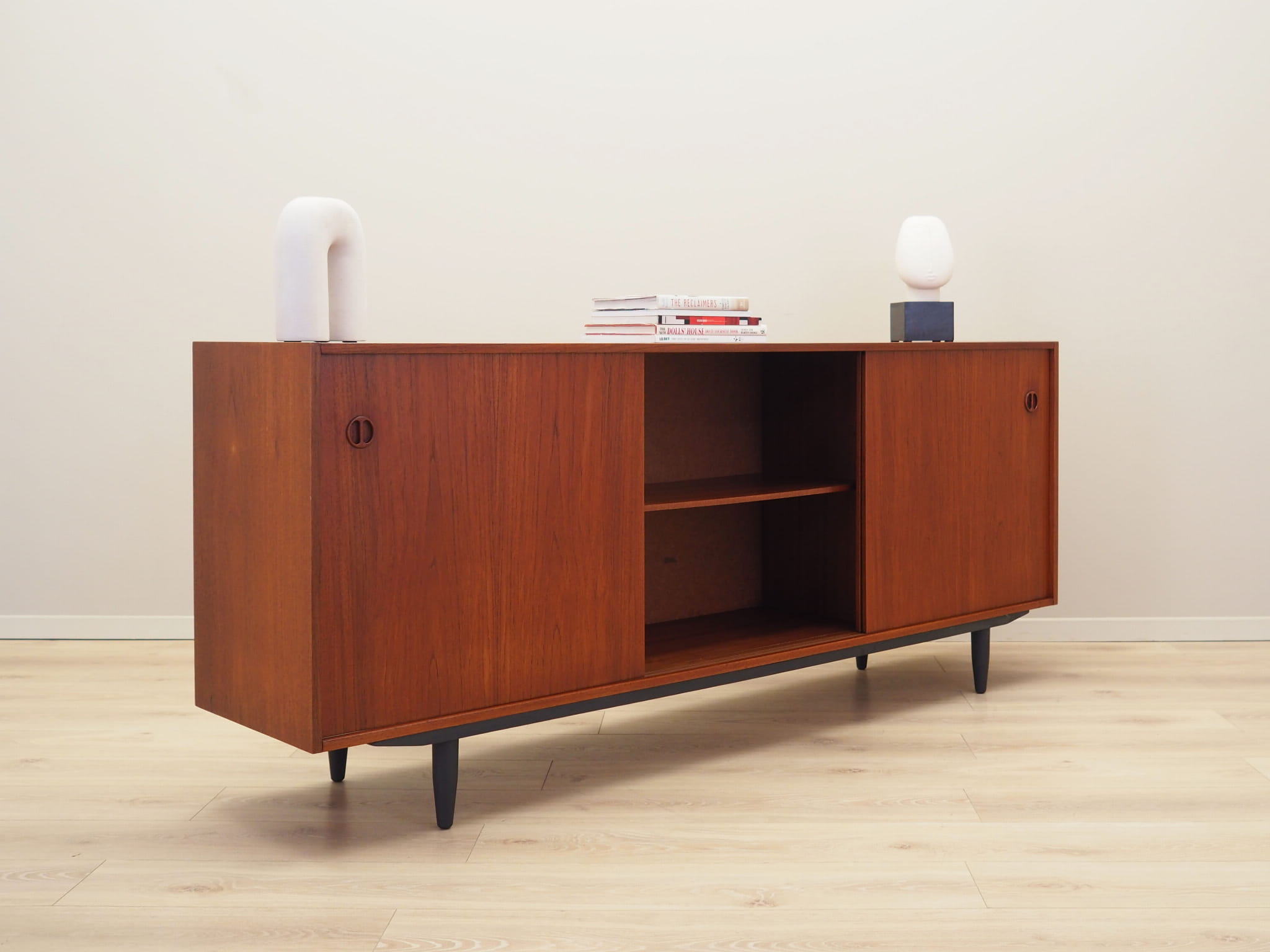 Vintage Sideboard Teakholz Braun 1970er Jahre