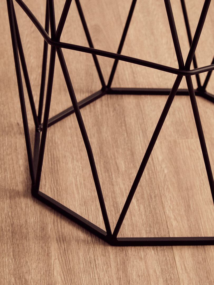 Shalimar Side Table Metal Black