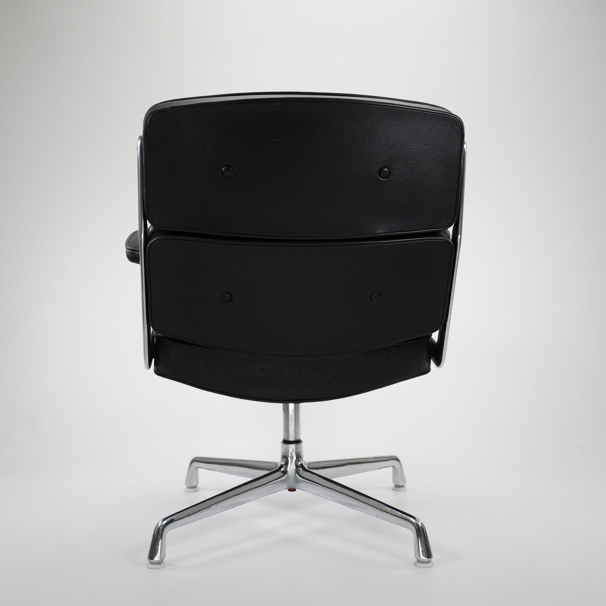 Herman Miller GS105 Chair Chrom Leder Schwarz