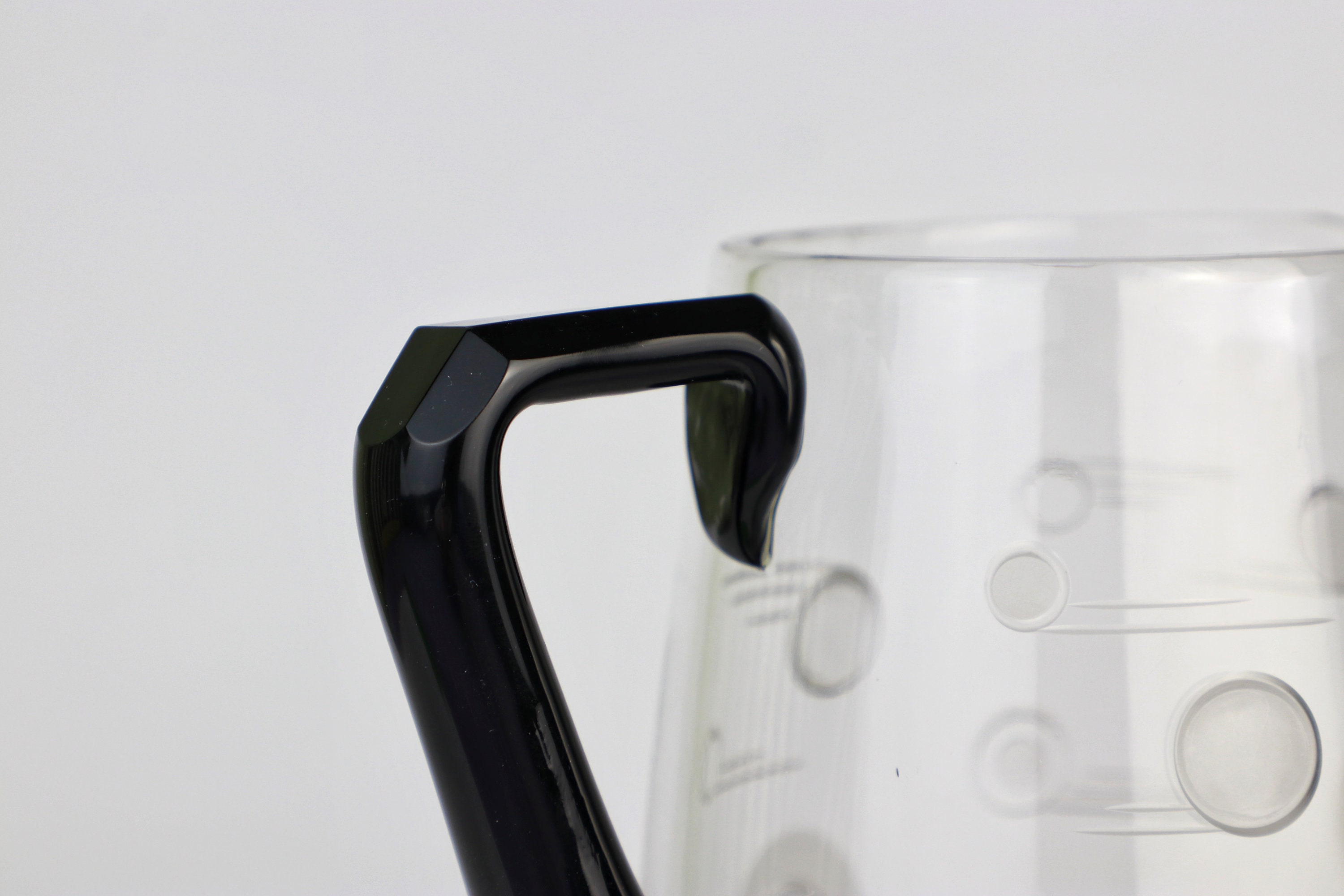 Art Deco Karaffe Frankreich 1930er Schwarzes Glas