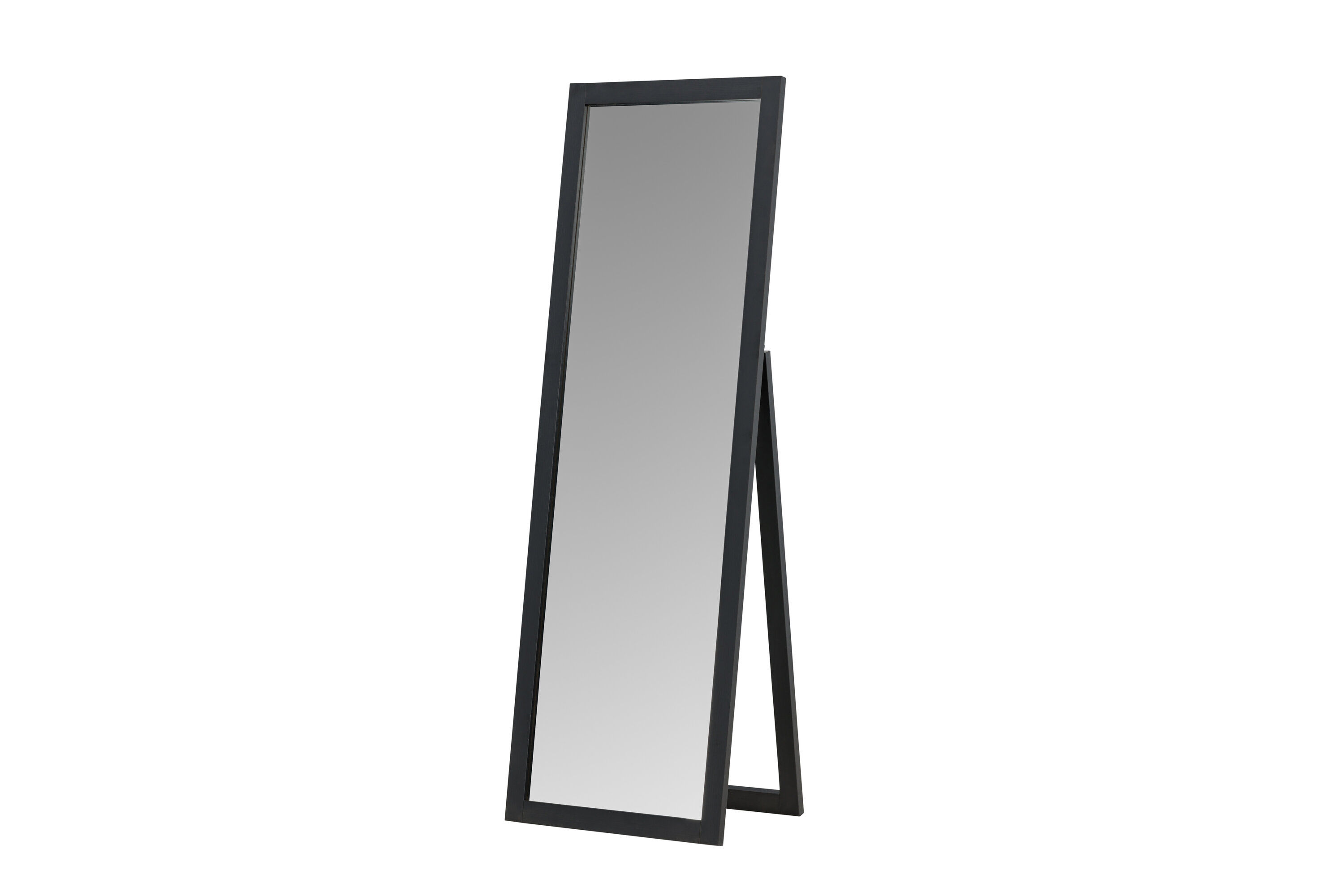Sebring Mirror Wood Glass Black 55x170cm