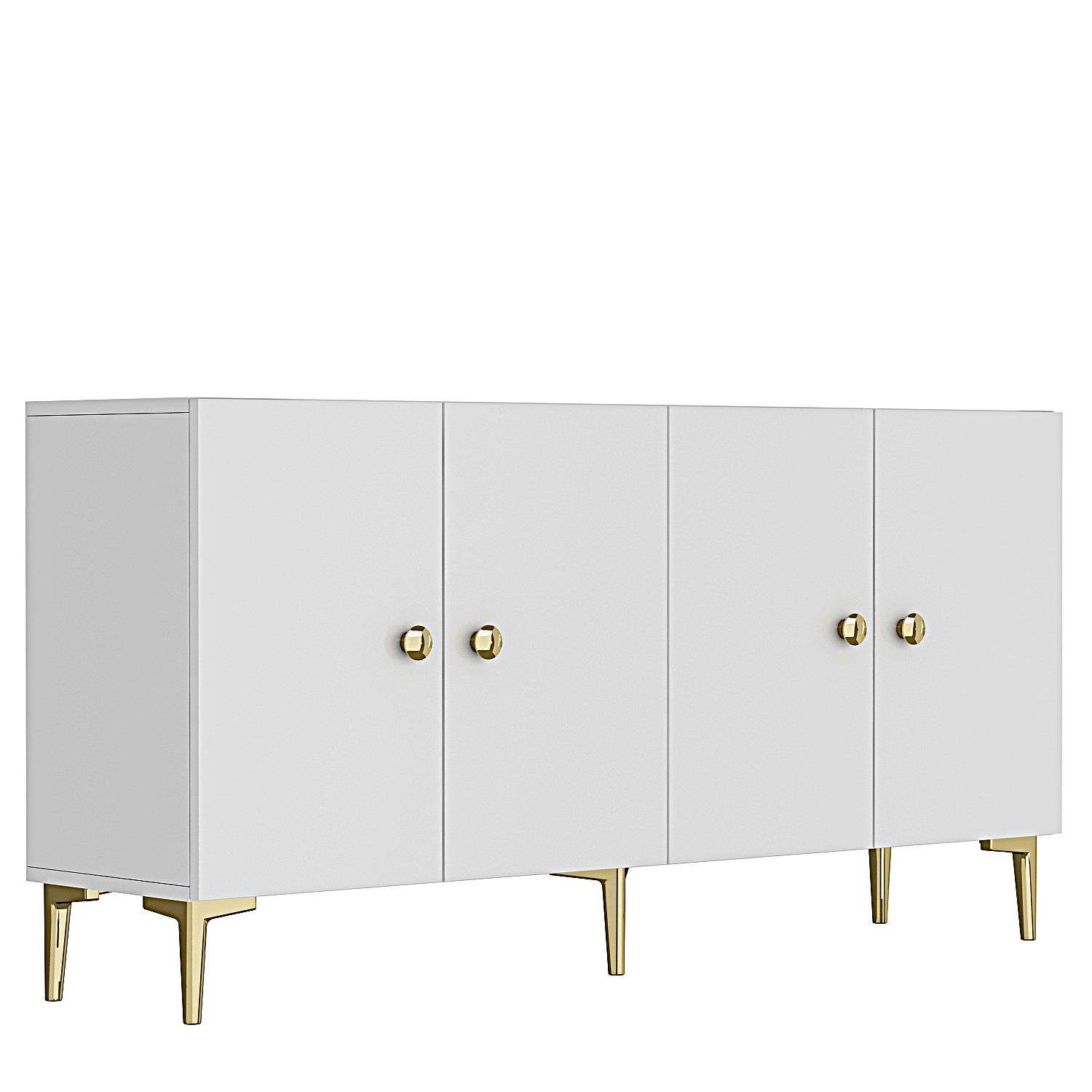 Simple 150 Sideboard Weiß Gold