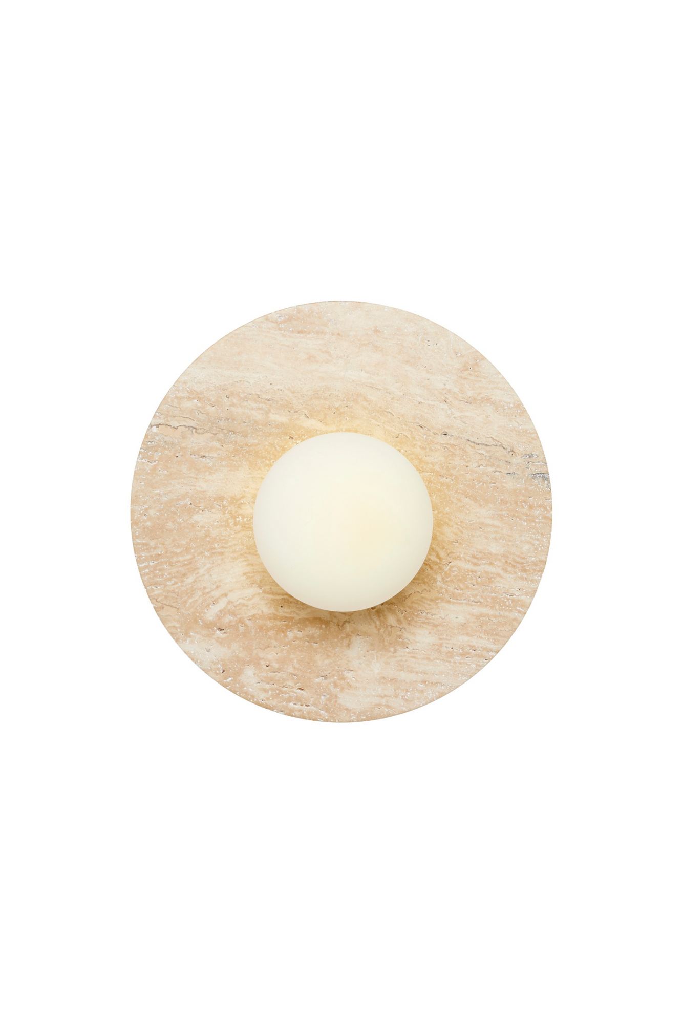 Tor-Nun Wall Lamp Travertine White