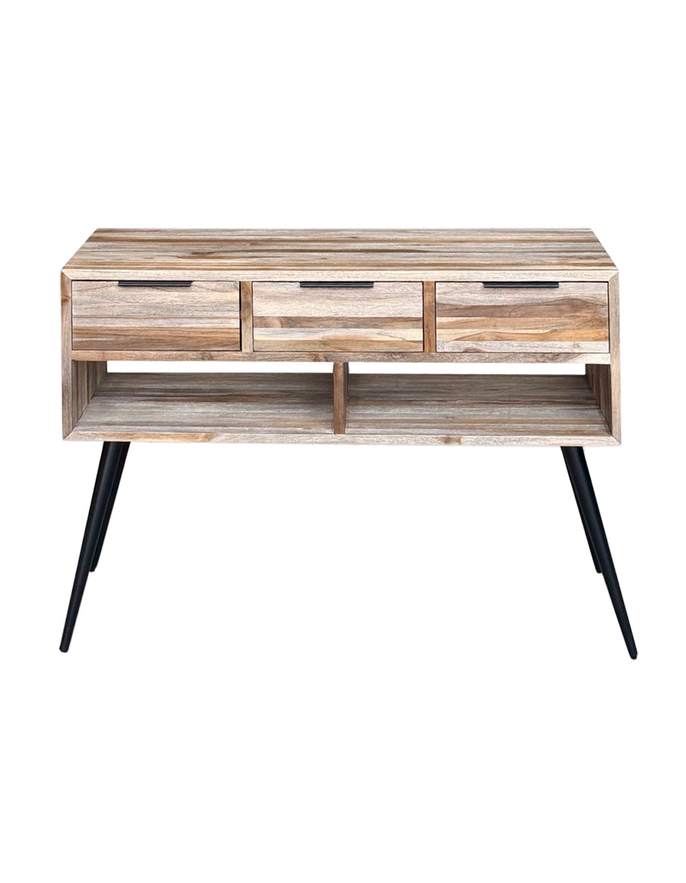 Console table with drawers Recycled teak