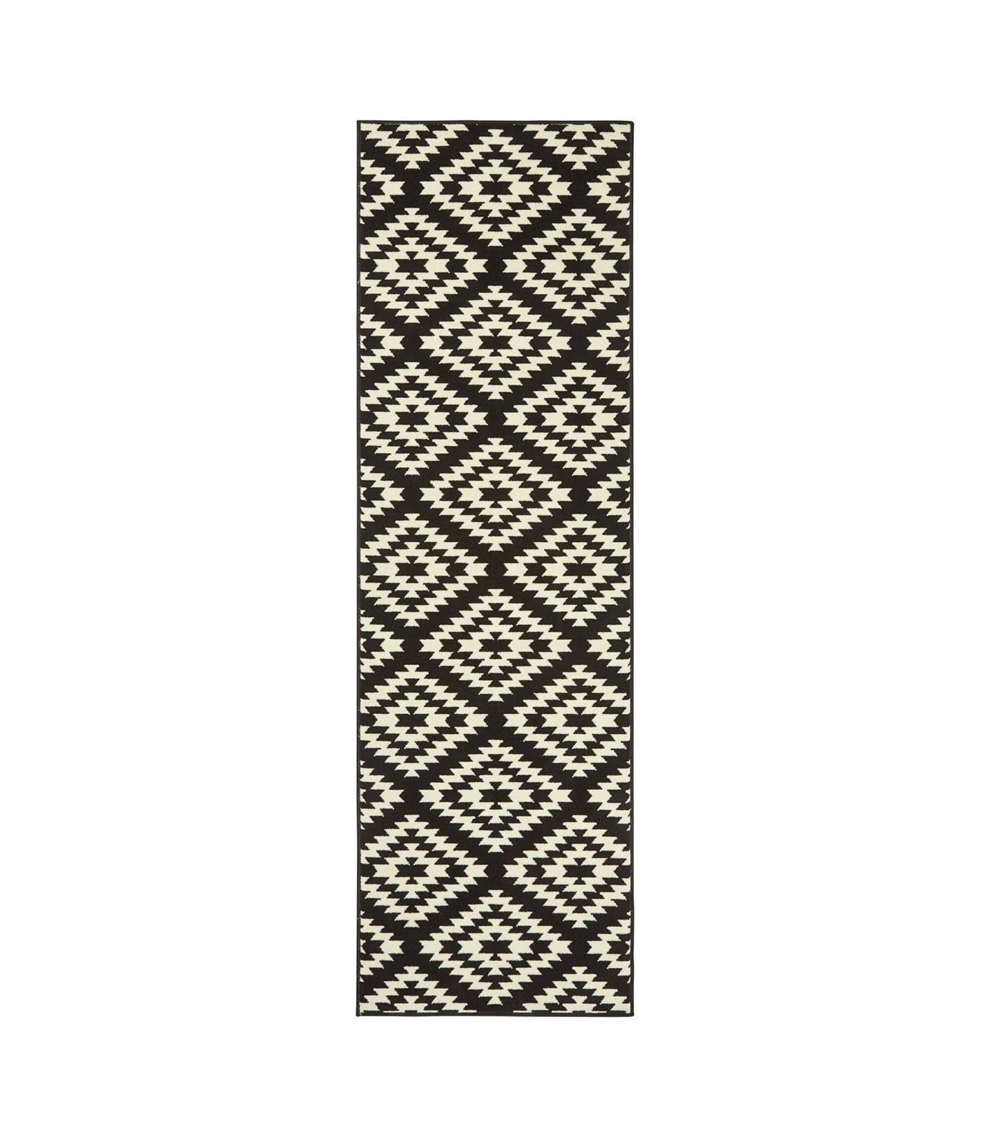 Läufer Textil Schwarz 80 x 250 cm