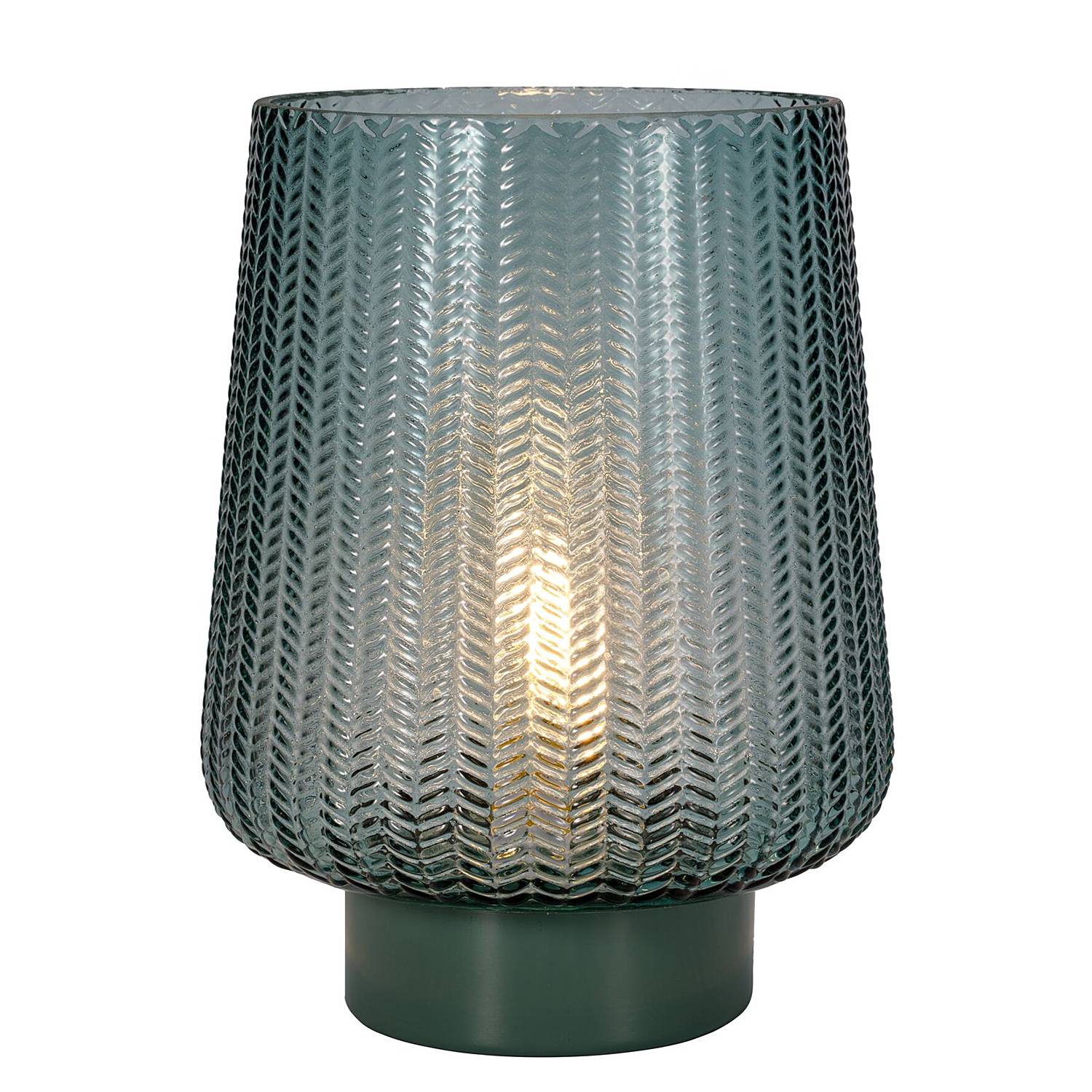 Glamour Typ B Tischleuchte Aluminium Farbglas 1-flammig