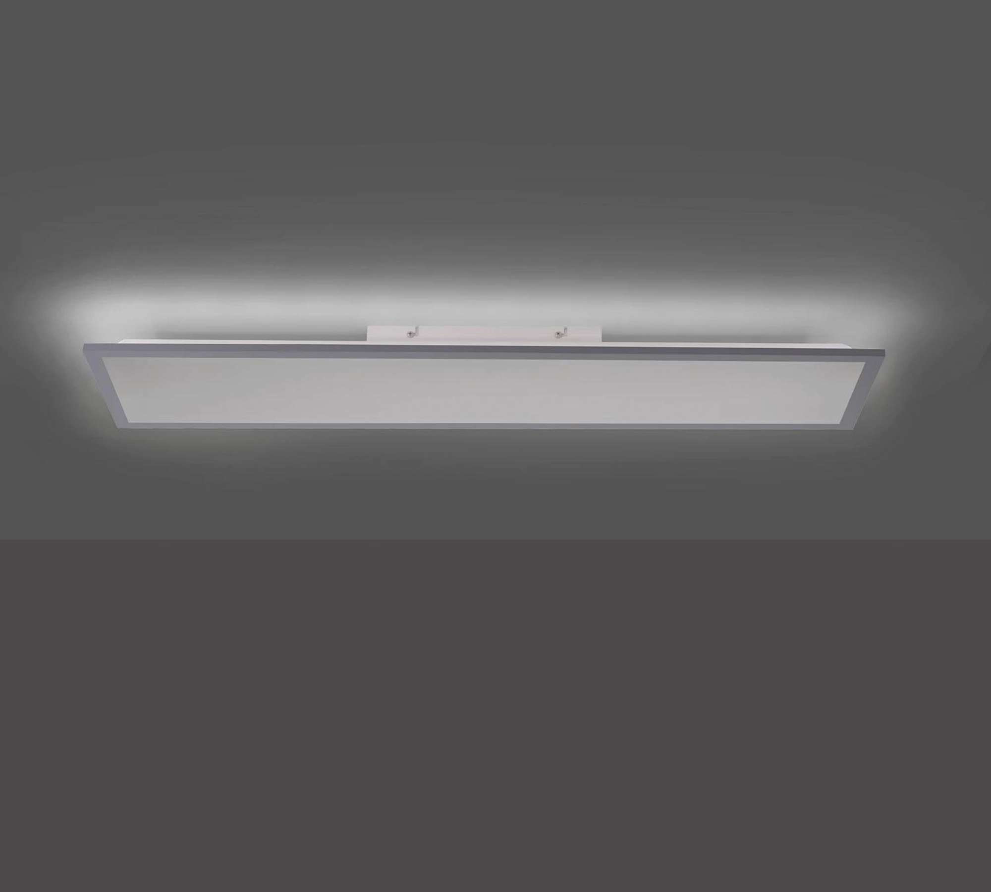 LED-Deckenleuchte 2-flammig Kunststoff Metall Transparent