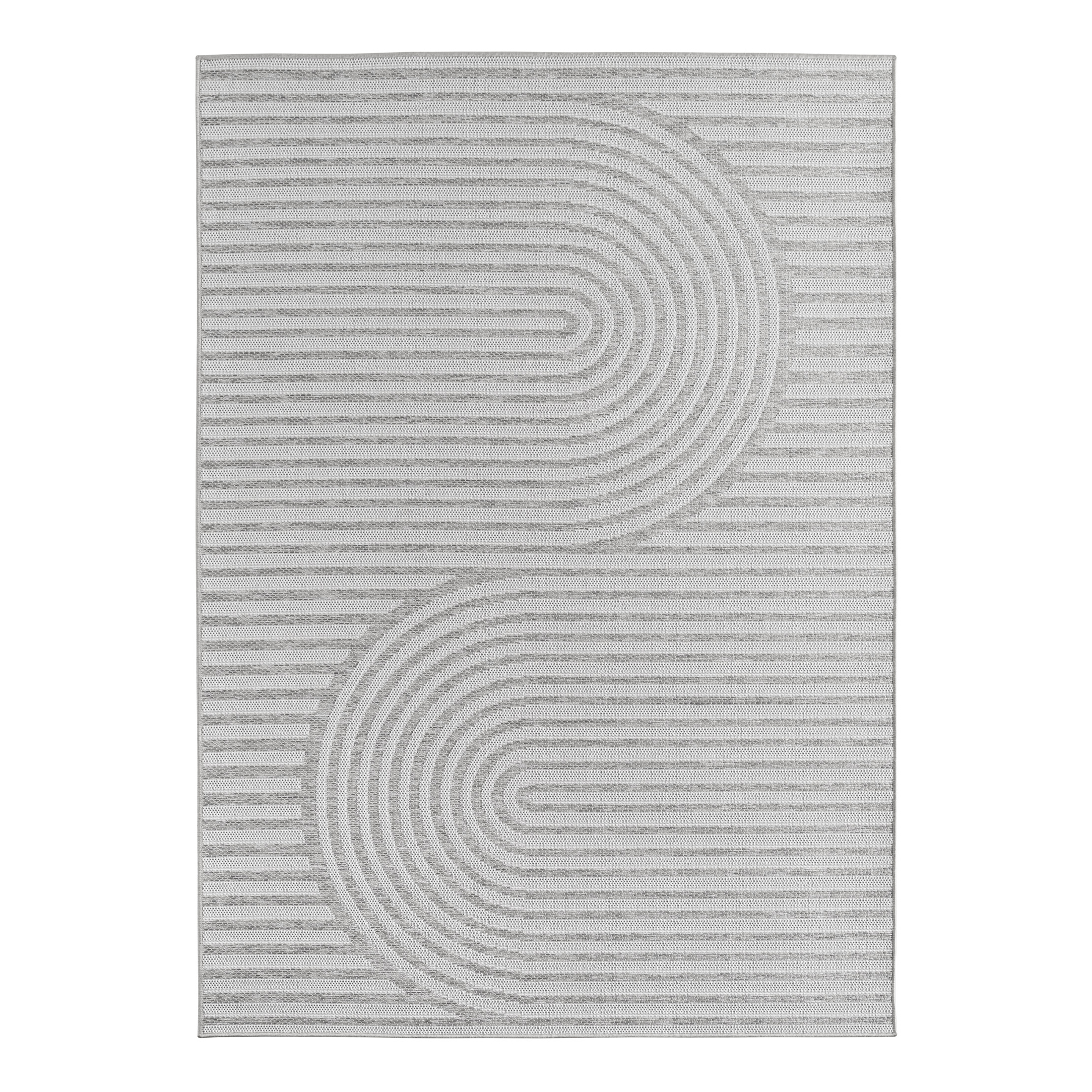 Outdoorteppich Desert 1301 Polypropylen Grau 80 x 150 cm