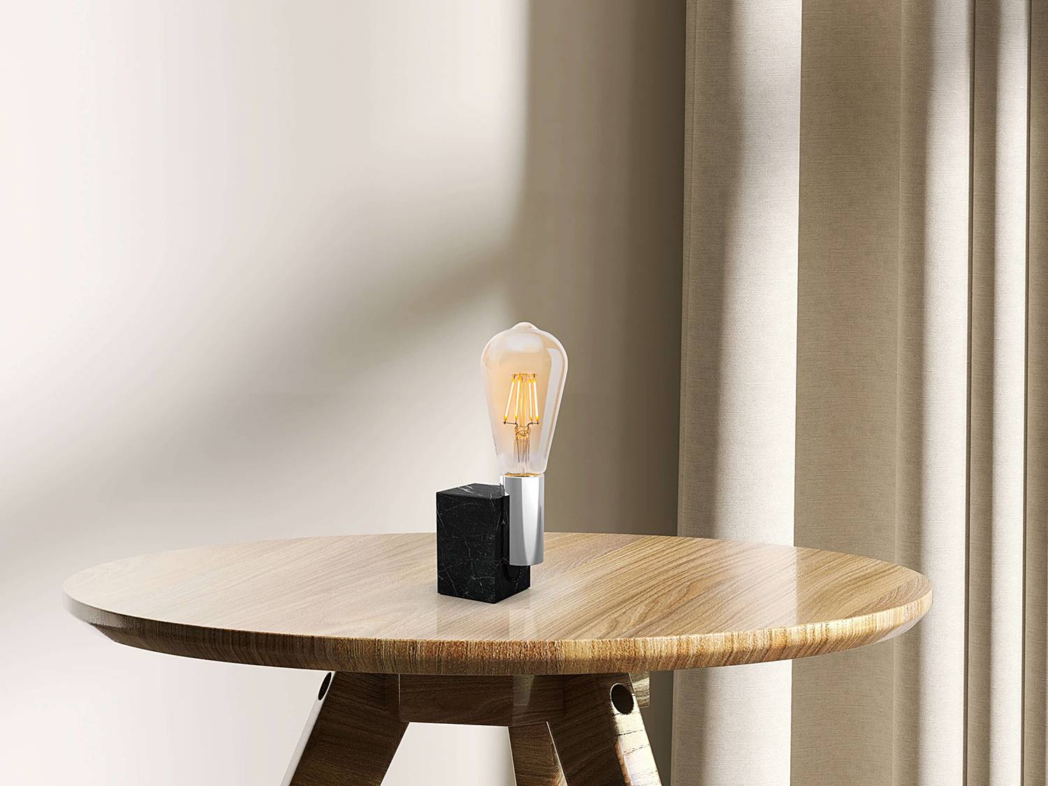 Druno LED-Leuchtmittel 4er-Set Farbglas Bernstein