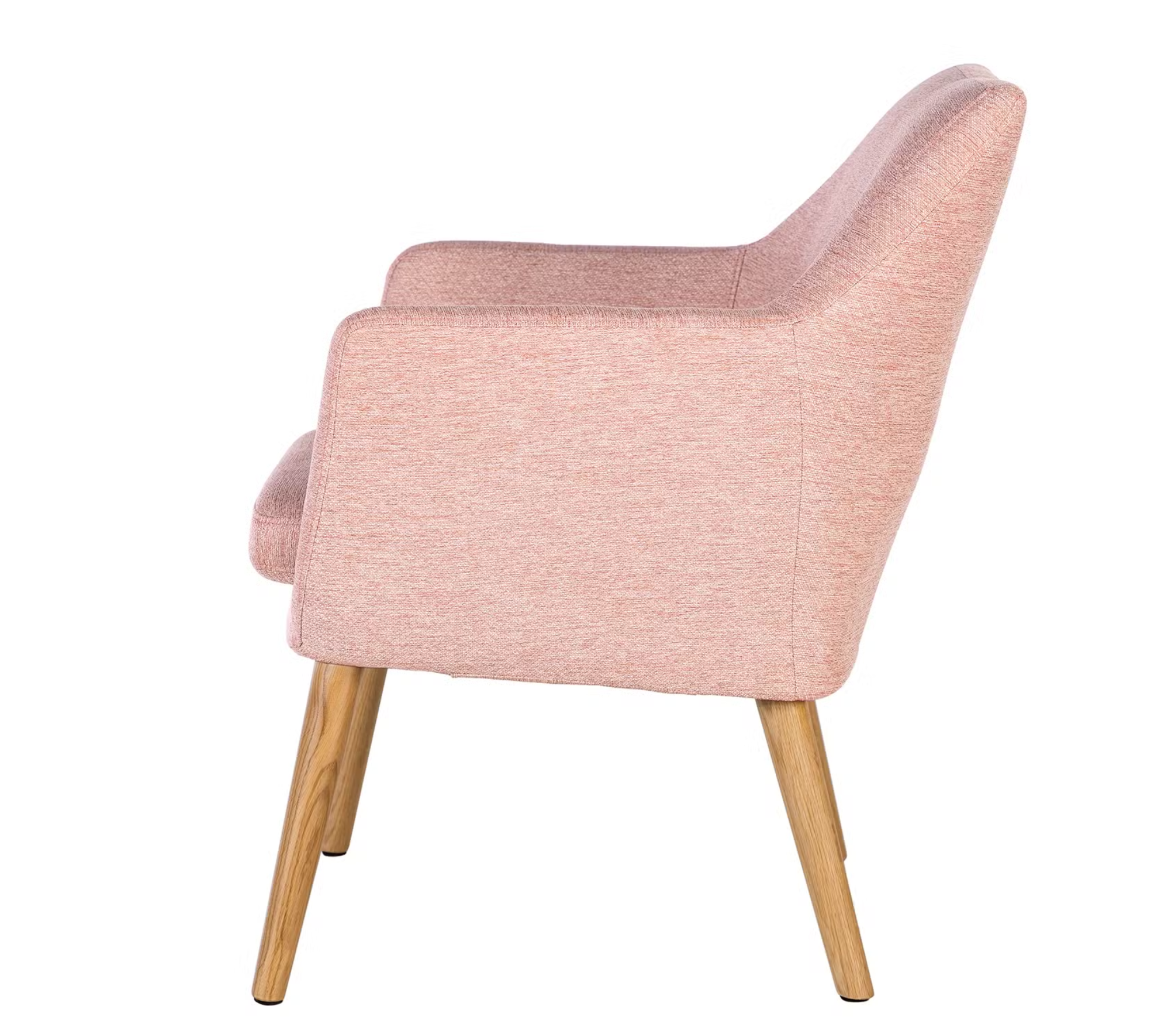 Loungesessel Webstoff Stefka Rosa
