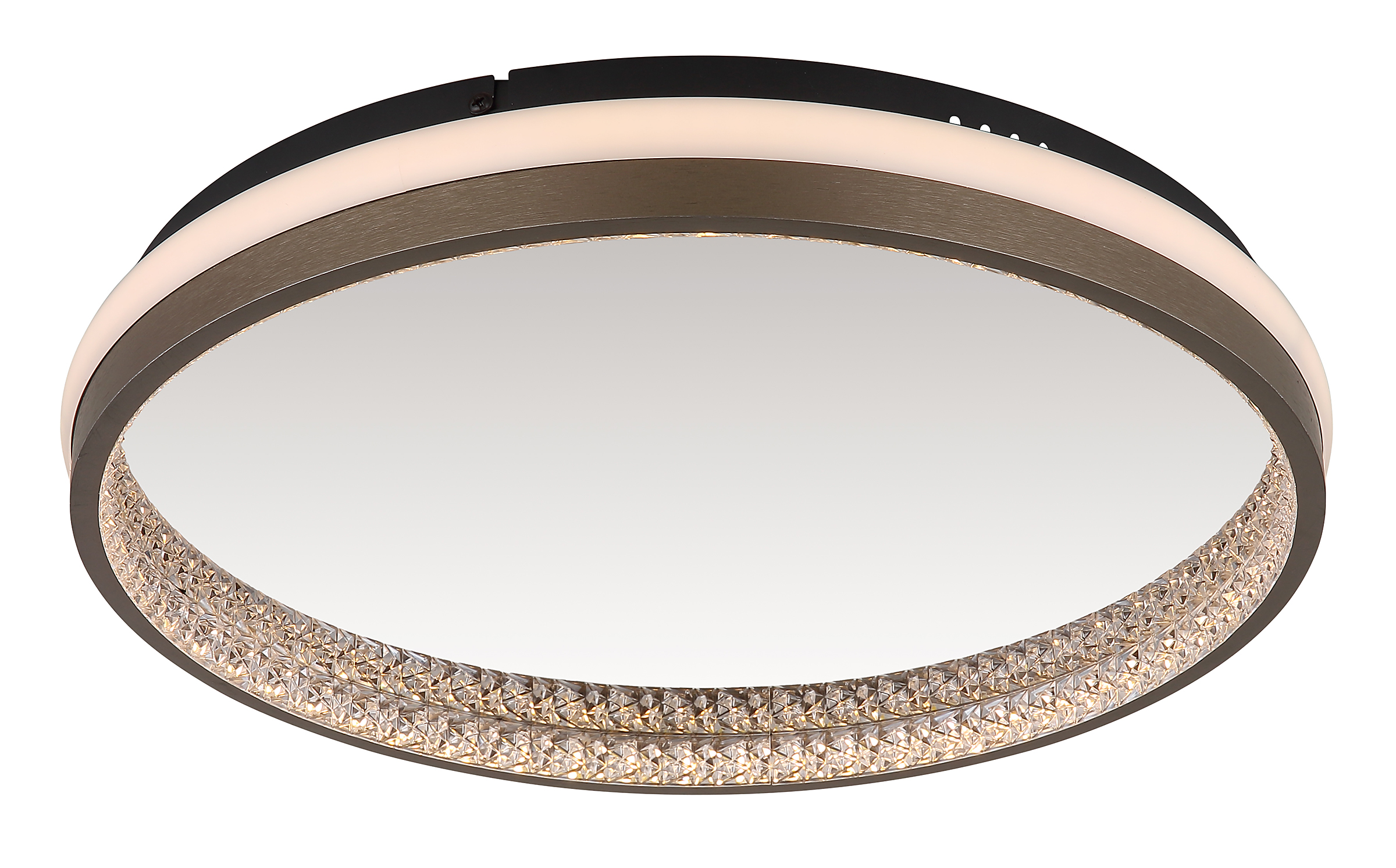 Della LED ceiling light 1-light acrylic glass iron black