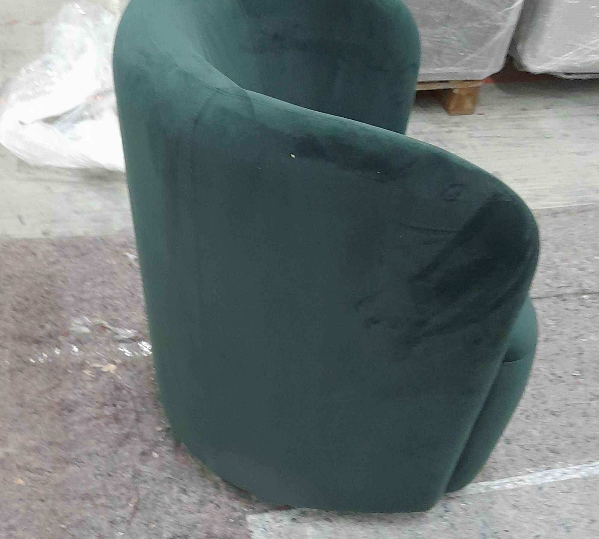 Blair Dreh-Sessel Velour Lux Dark Green