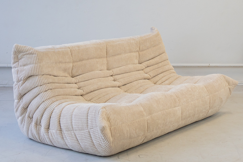 Togo Sofa 3-seater Cord Beige