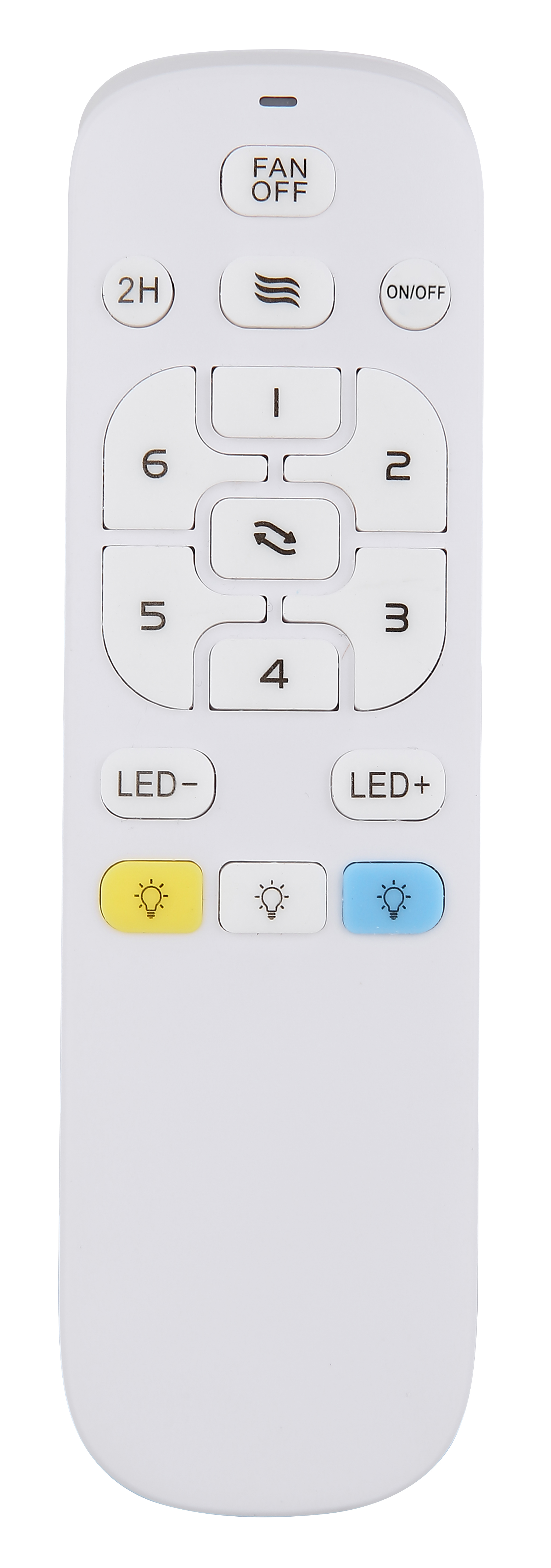 Bozan LED-Deckenventilator Acrylglas Eisen 1-Flammig