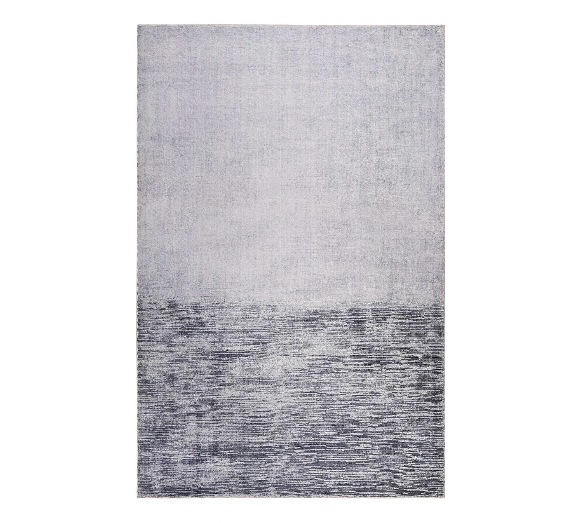 Kurzflorteppich Kunstfaser Lila Grau 60 cm x 100 cm
