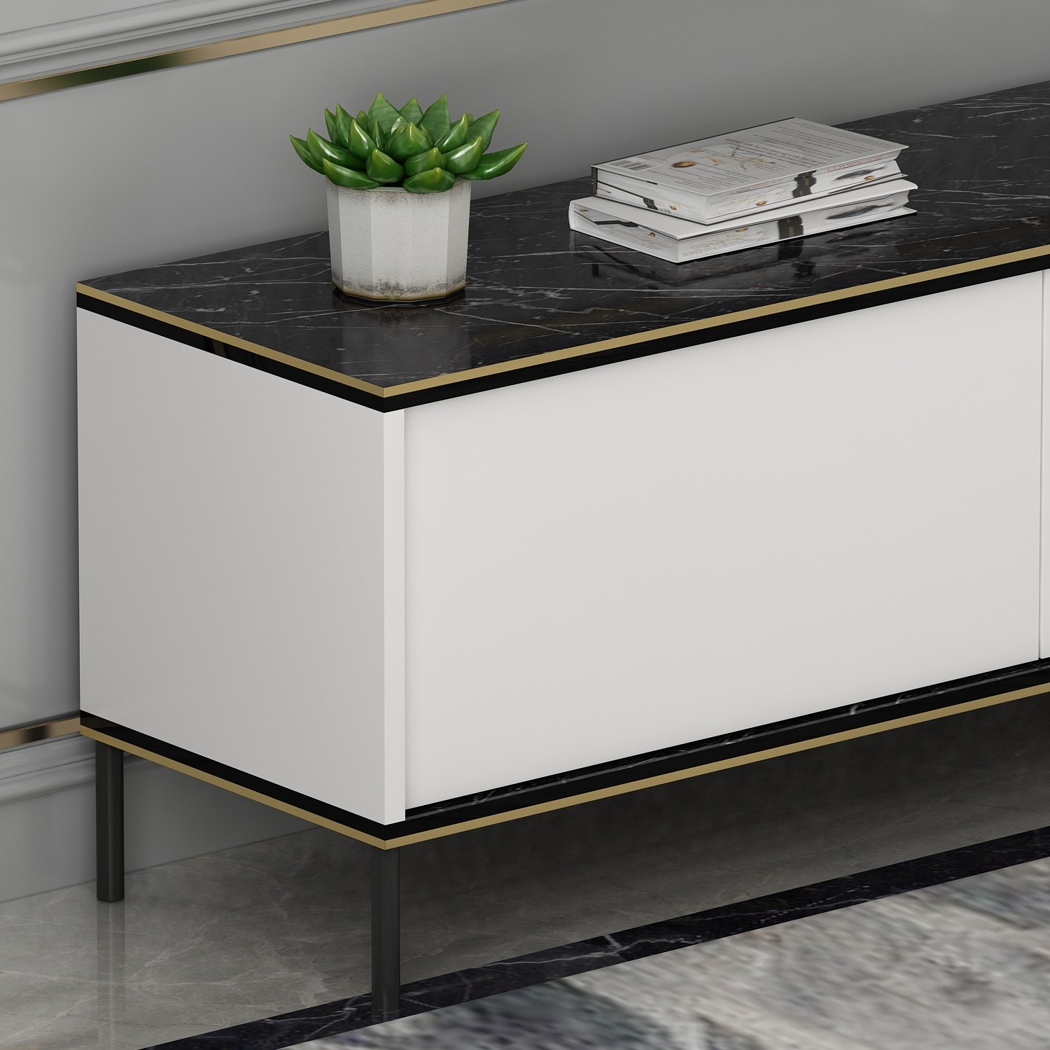 Imaj Lowboard Wood veneer White