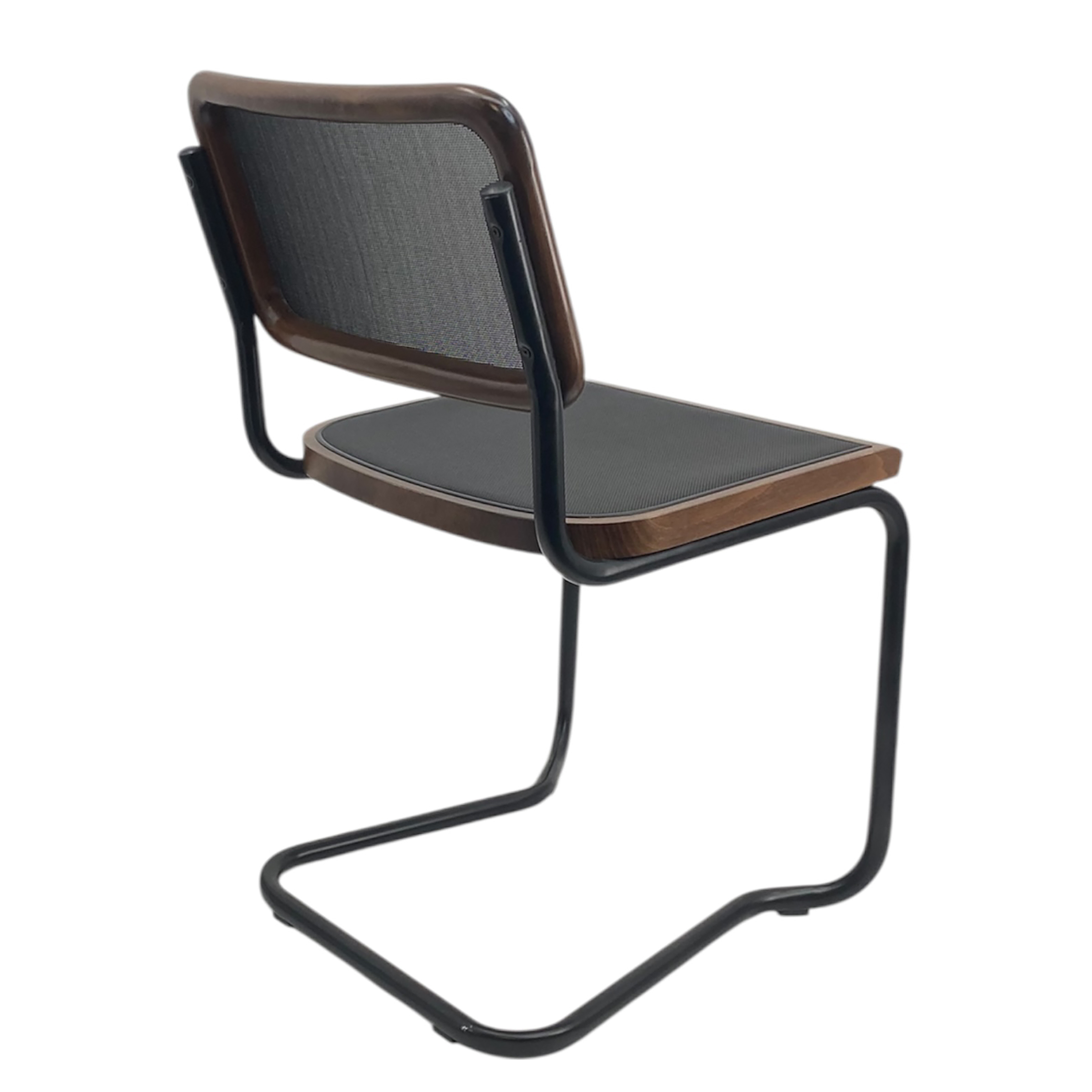 HOLM Cantilever Chair Set of 2 Beech Dark Brown Black