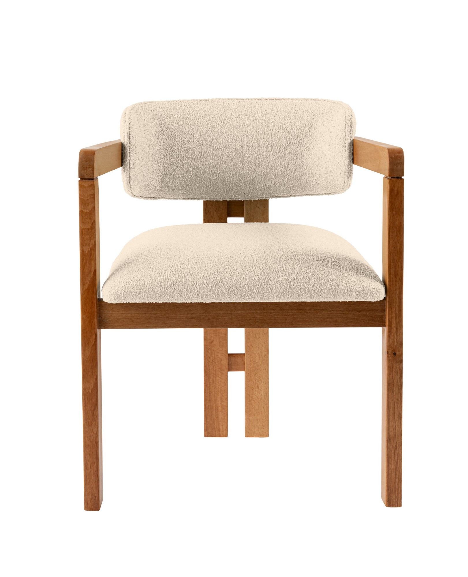 Mistral Armchair Wood Veneer Cream White