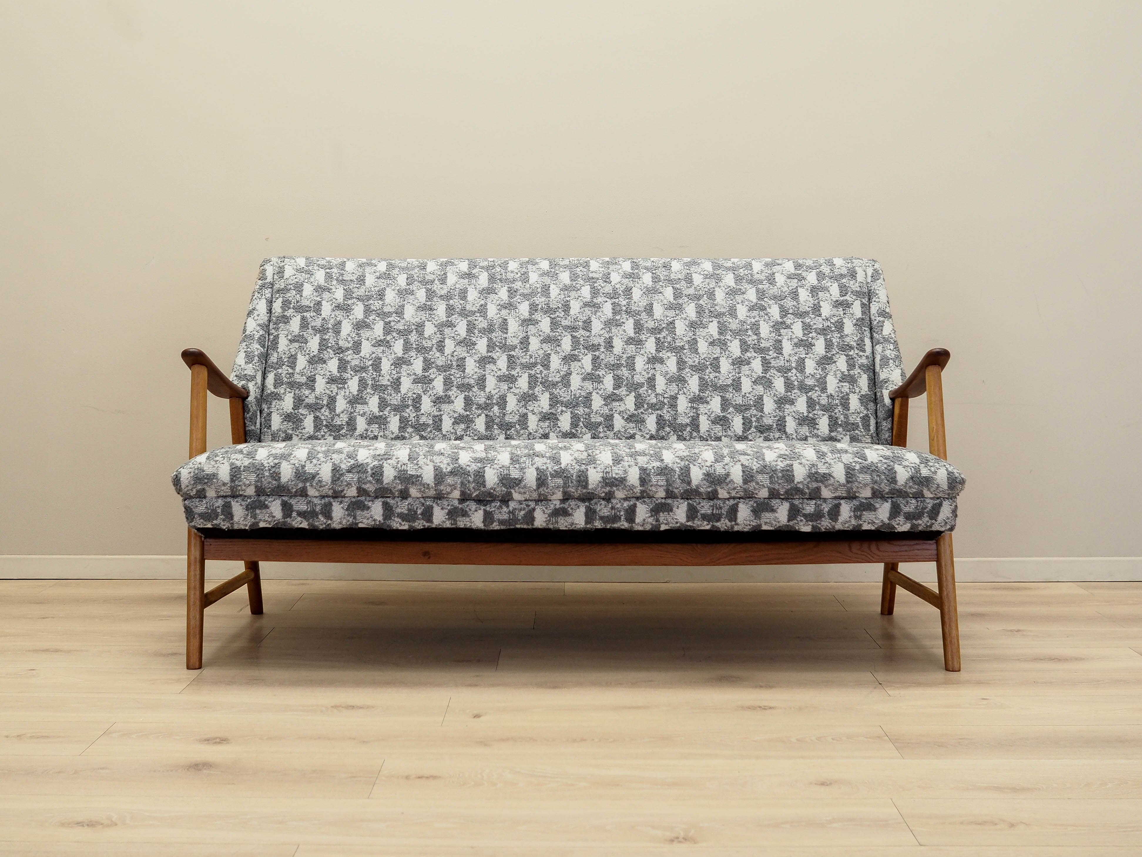 Colorful Oak Sofa 1970s