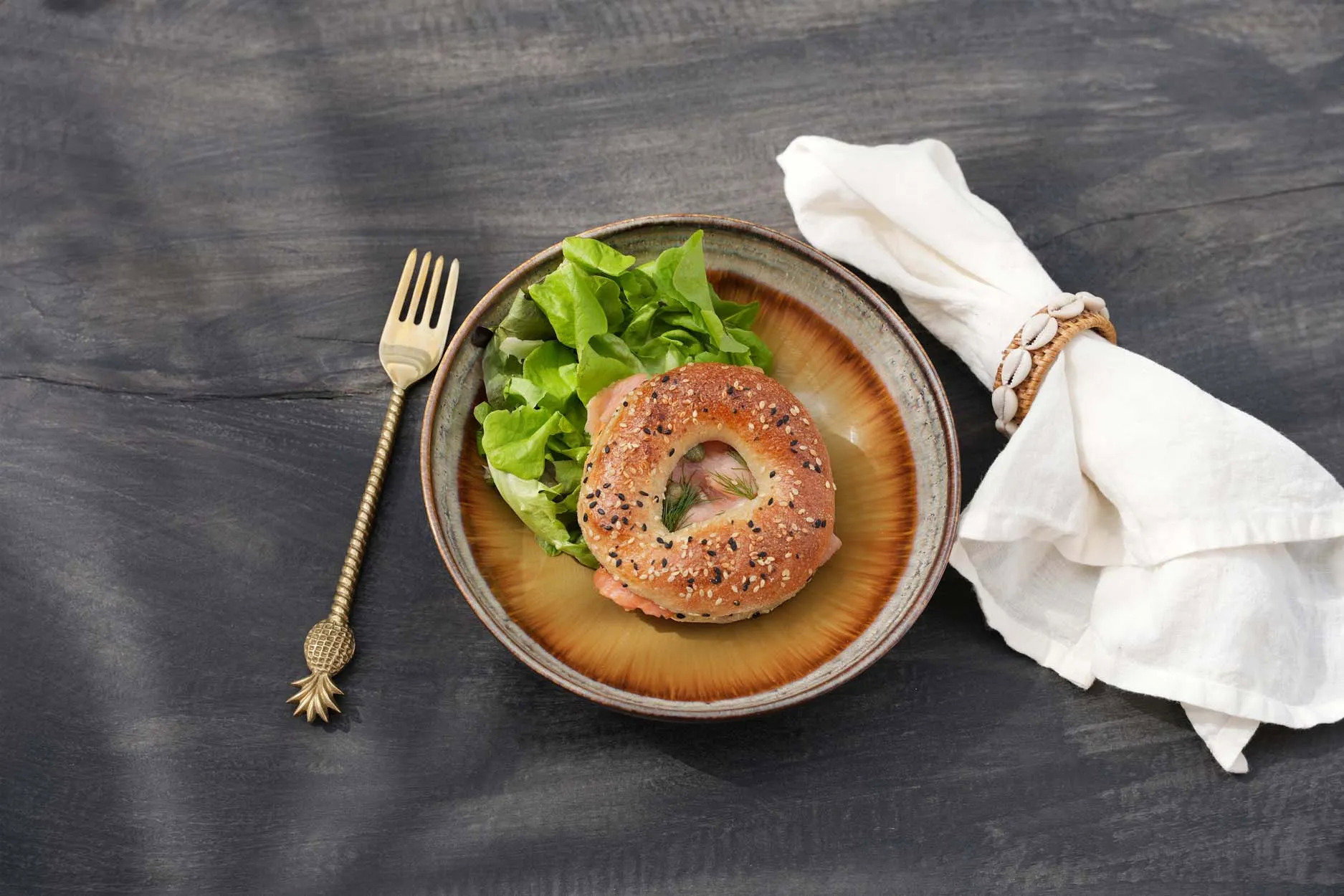 4x Napkin Linen White