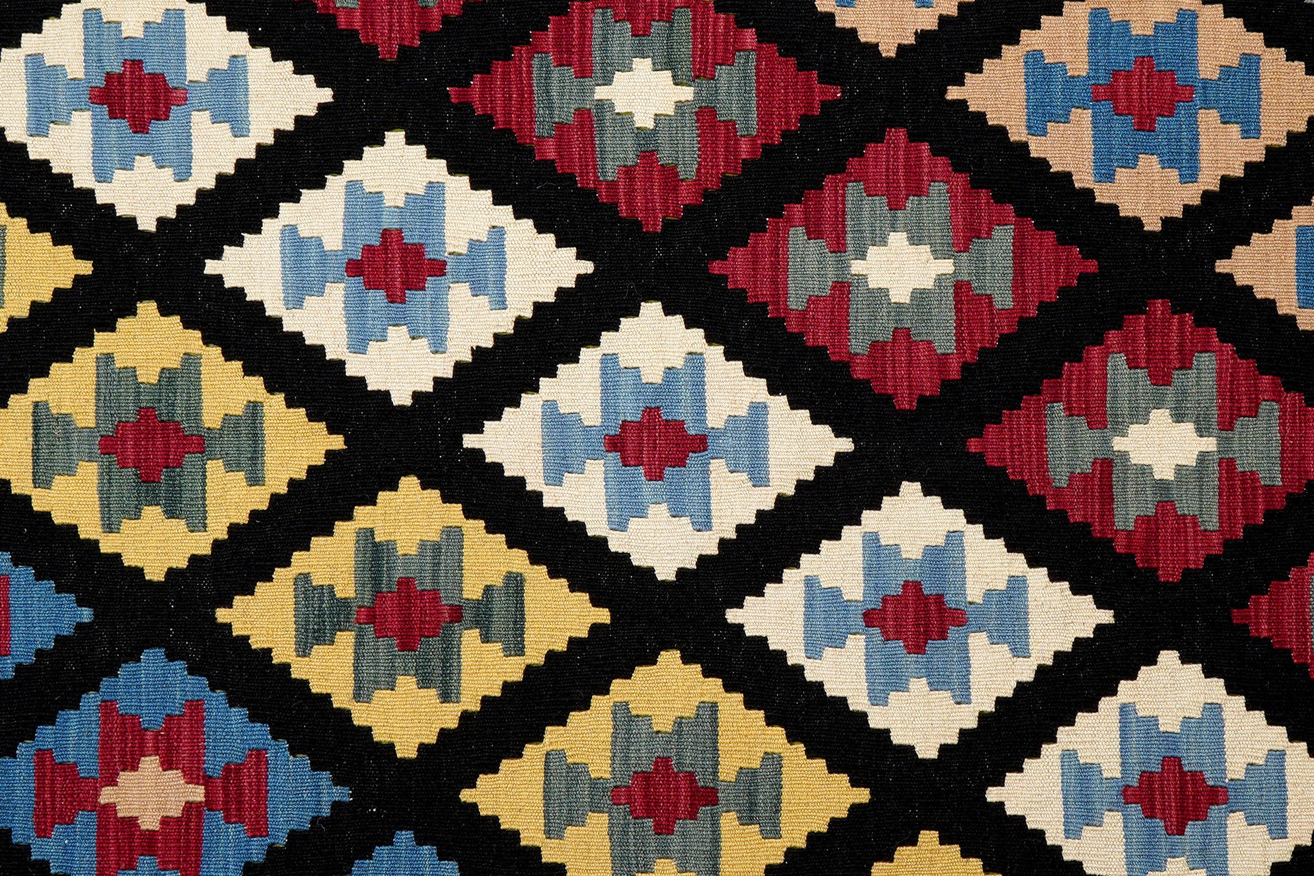 Kilim Gashgai Teppich Wolle Mehrfarbig