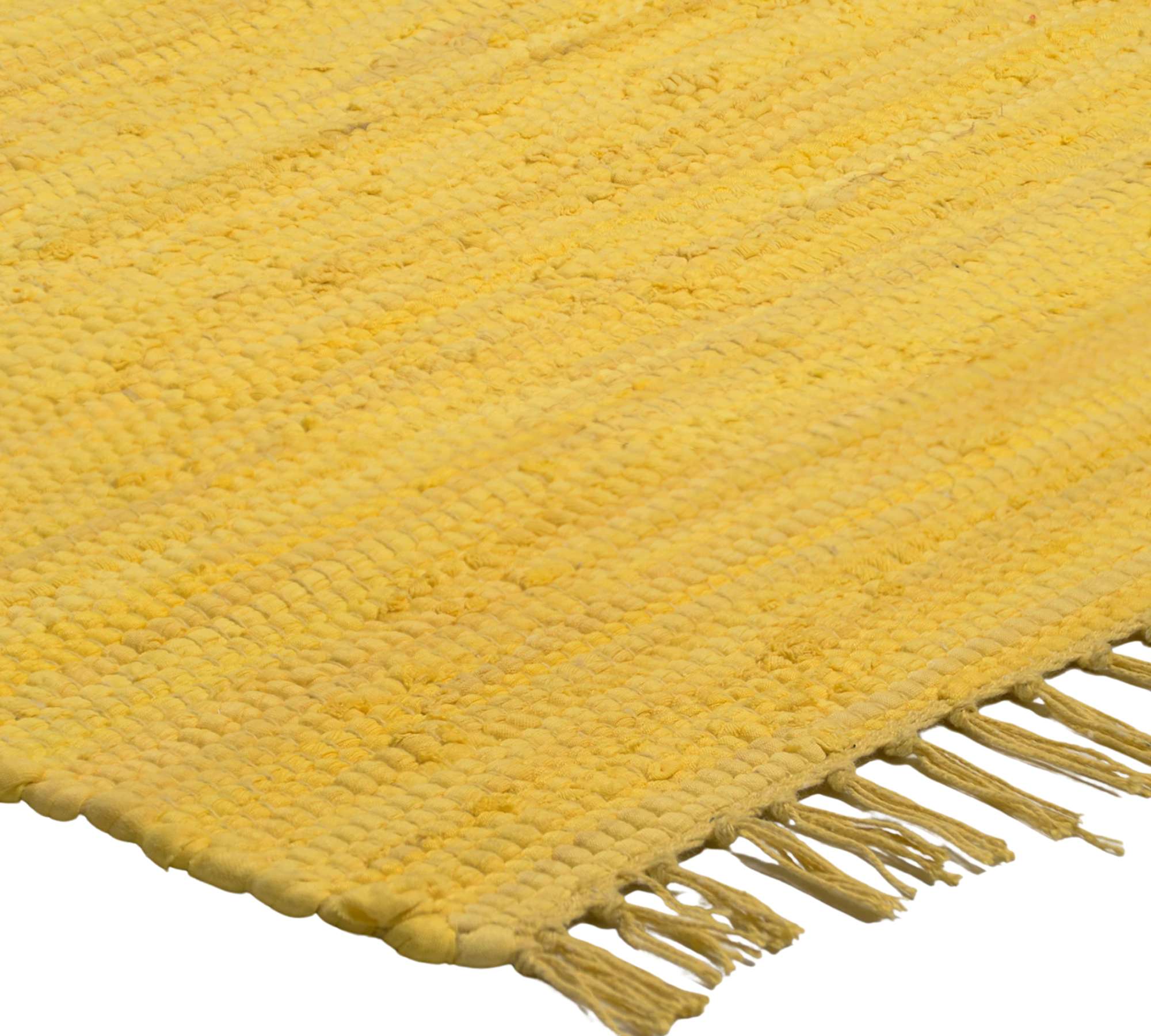 Teppich Baumwolle Gelb