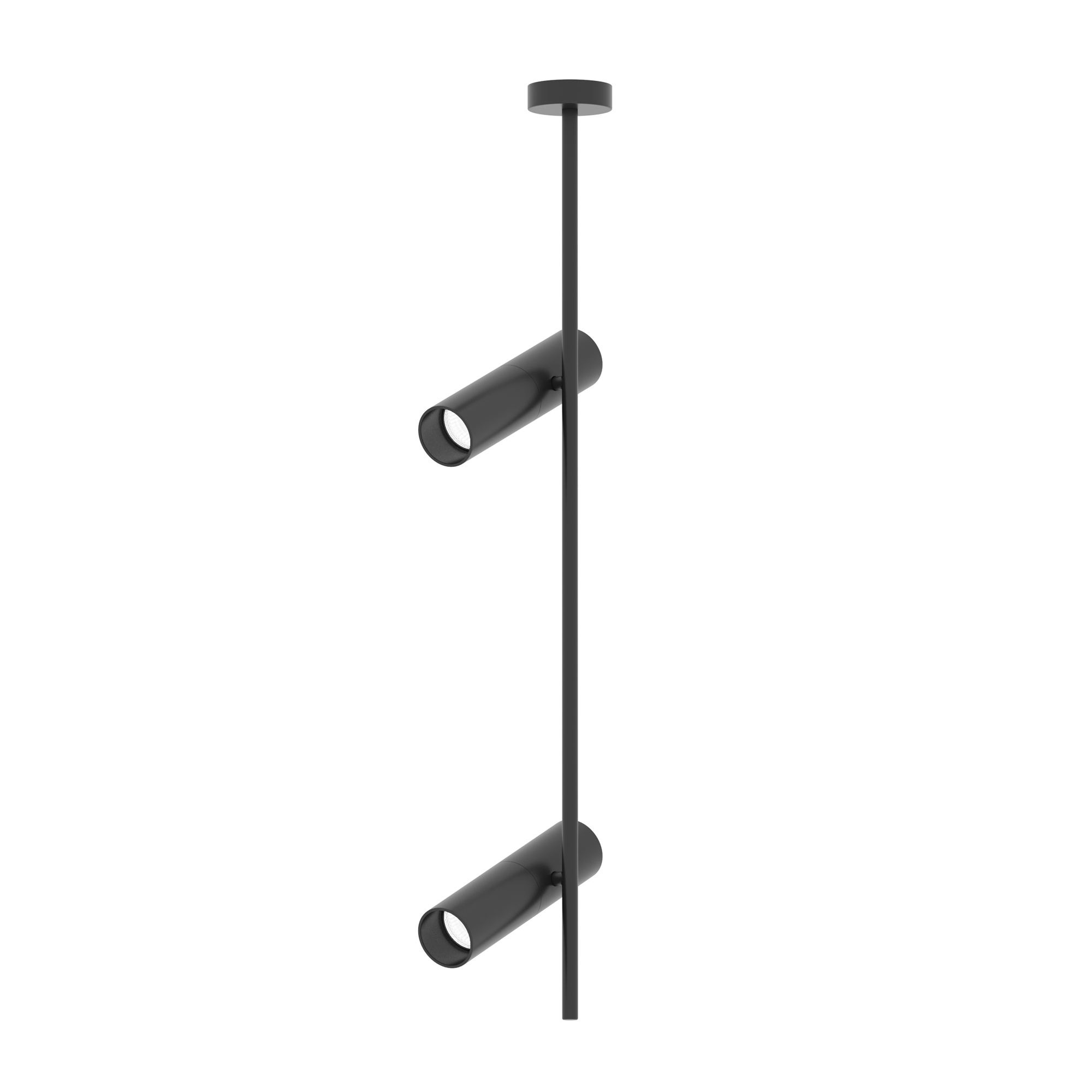 2-Light Elti Ceiling Light Aluminium Black