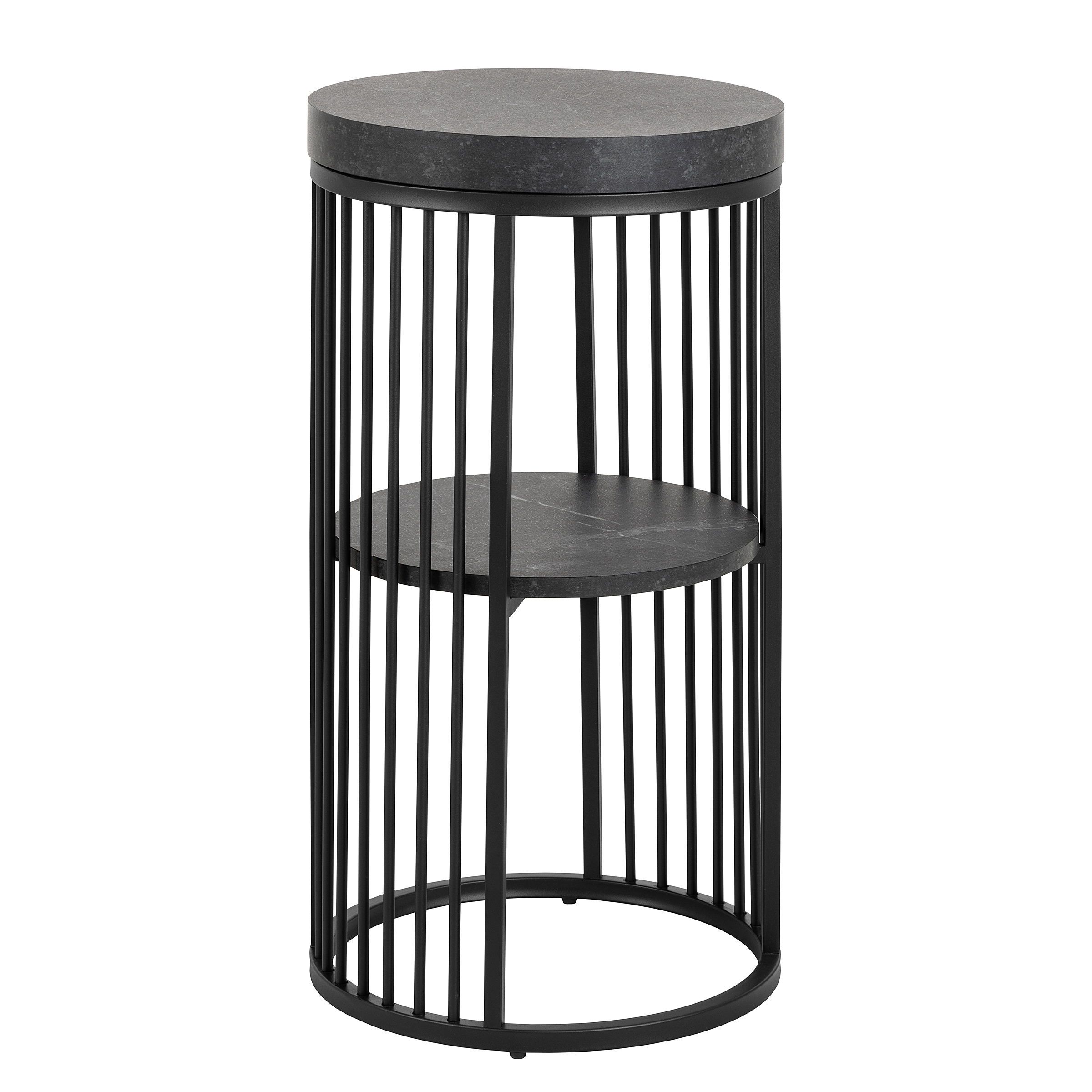 Mephisto Side Table Marble Black Ø35cm