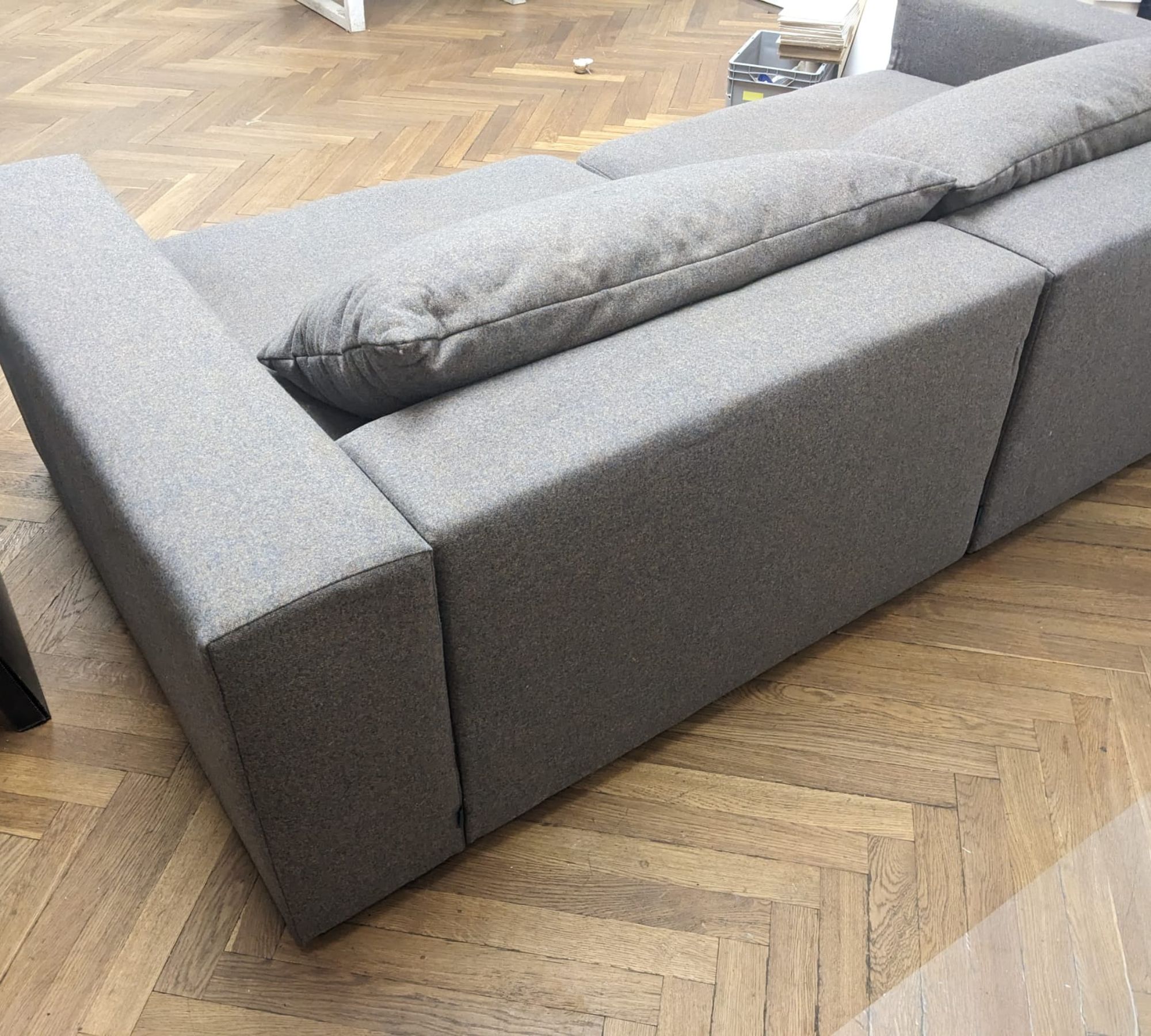 Flayr Sofa 2-Sitzer Wolle Orangepetrol