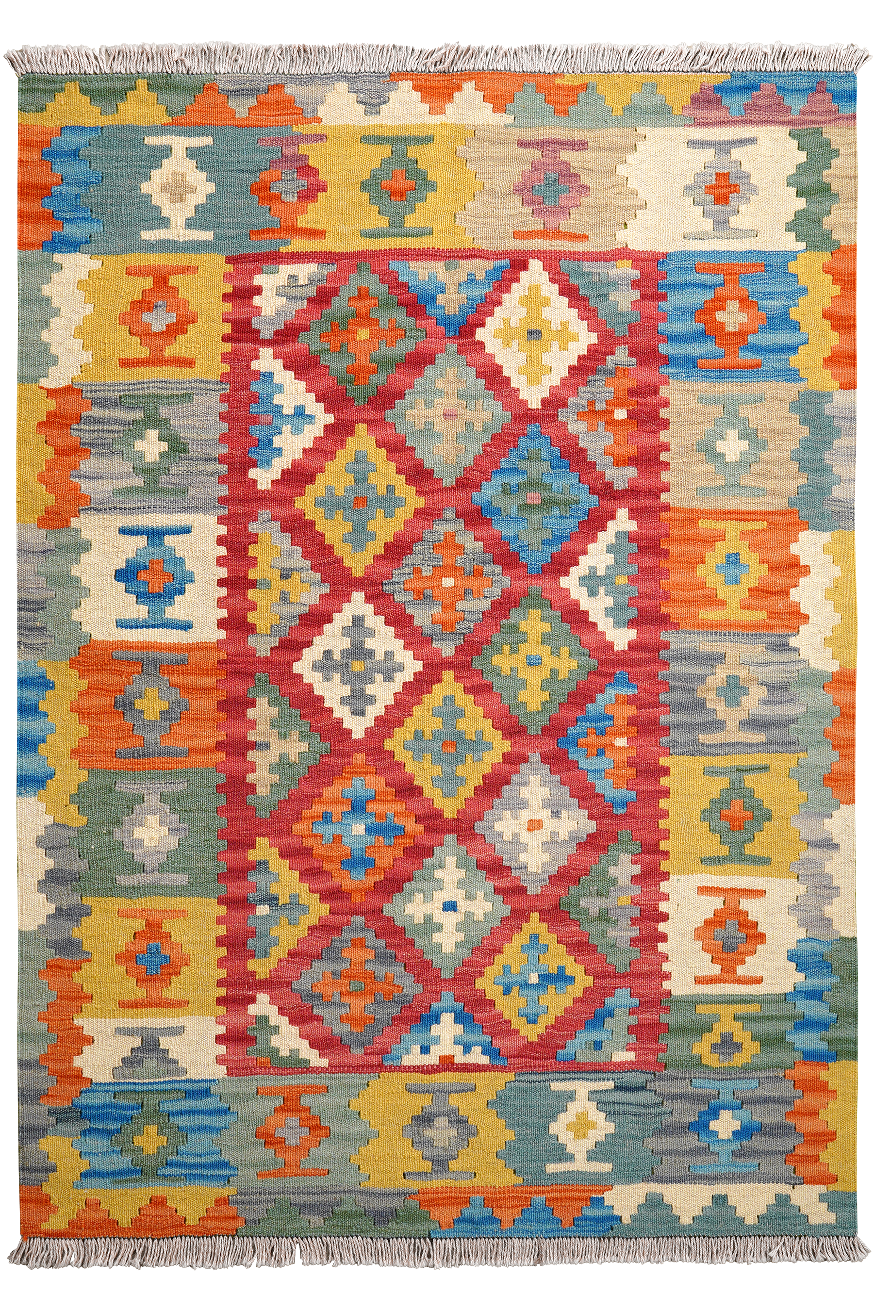 Kilim Gashgai Teppich Mehrfarbig