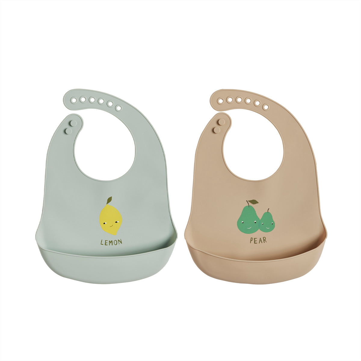 2x Yummy Bibs Silicone Green