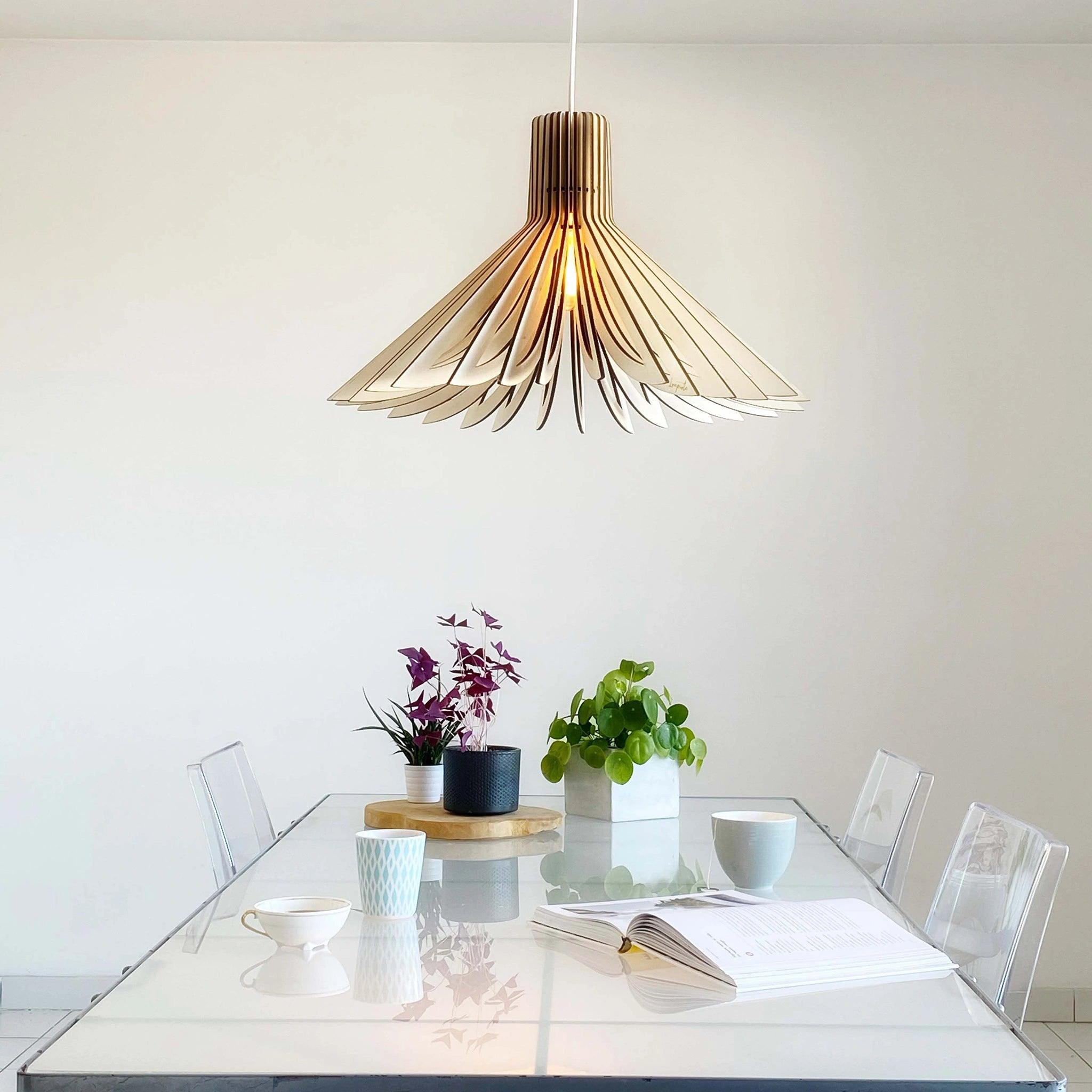 Ava Pendant Lamp Wood 57cm