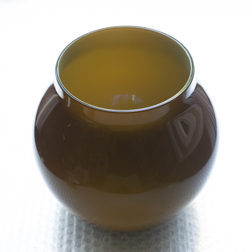 Vase Muranoglas Braun