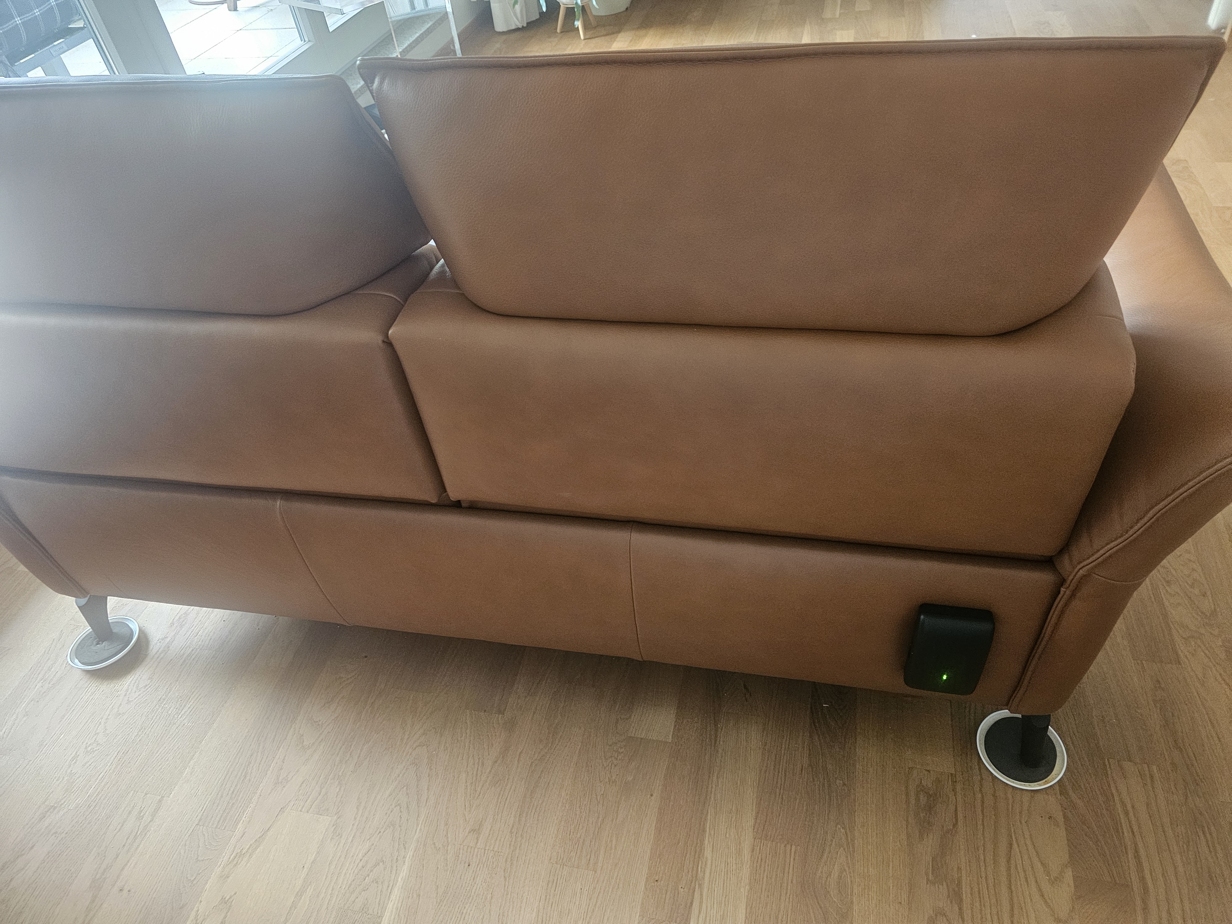 2,5-Sitzer Sofa Leder Braun