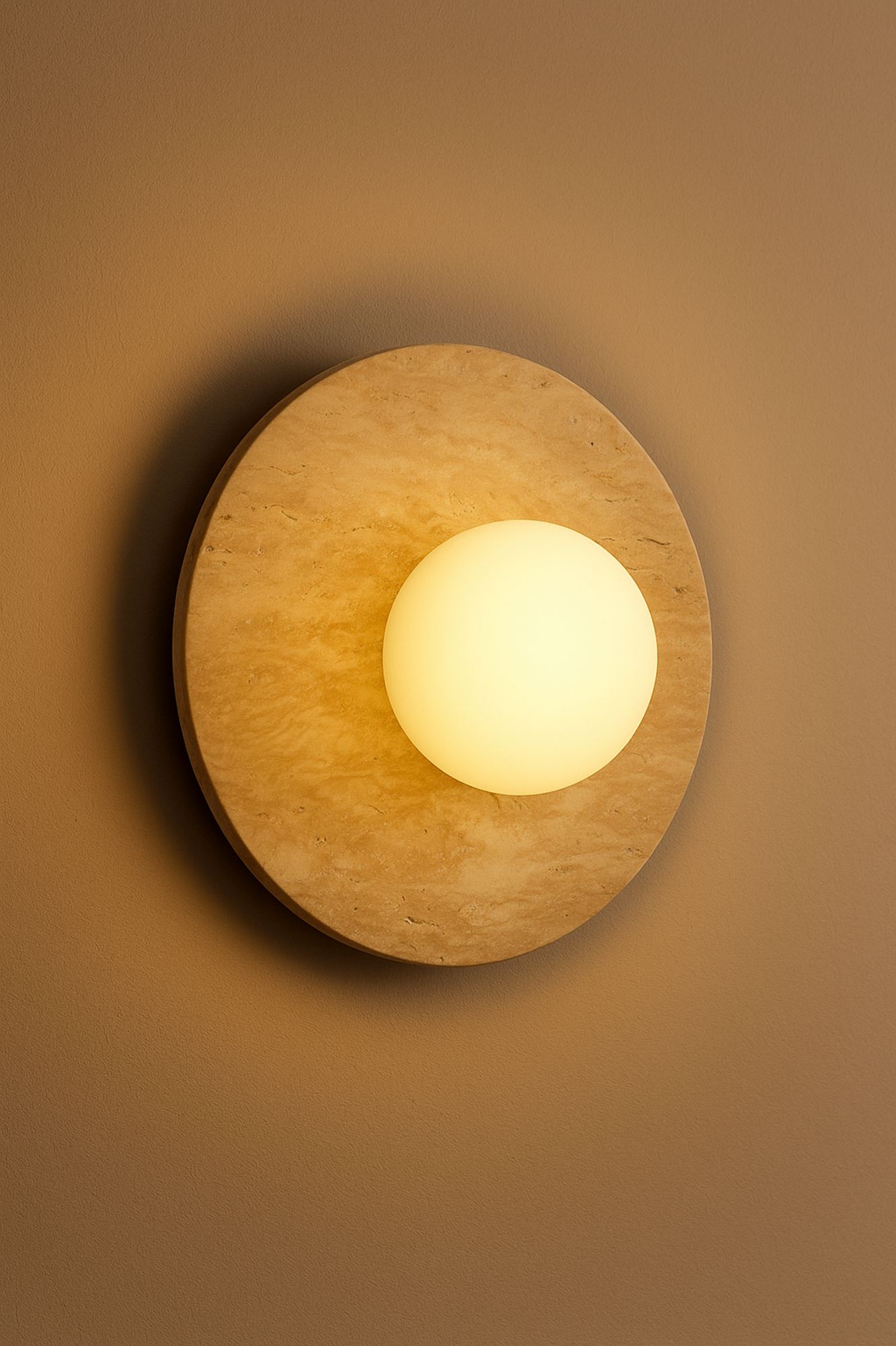 Tor-Nun Wall Lamp Travertine White