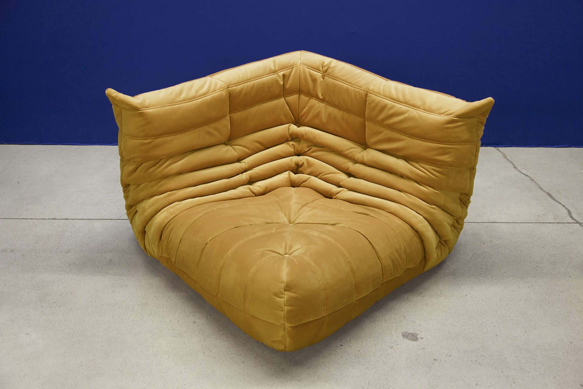 Togo Lounge Set 5-pc. Velvet Mustard Yellow